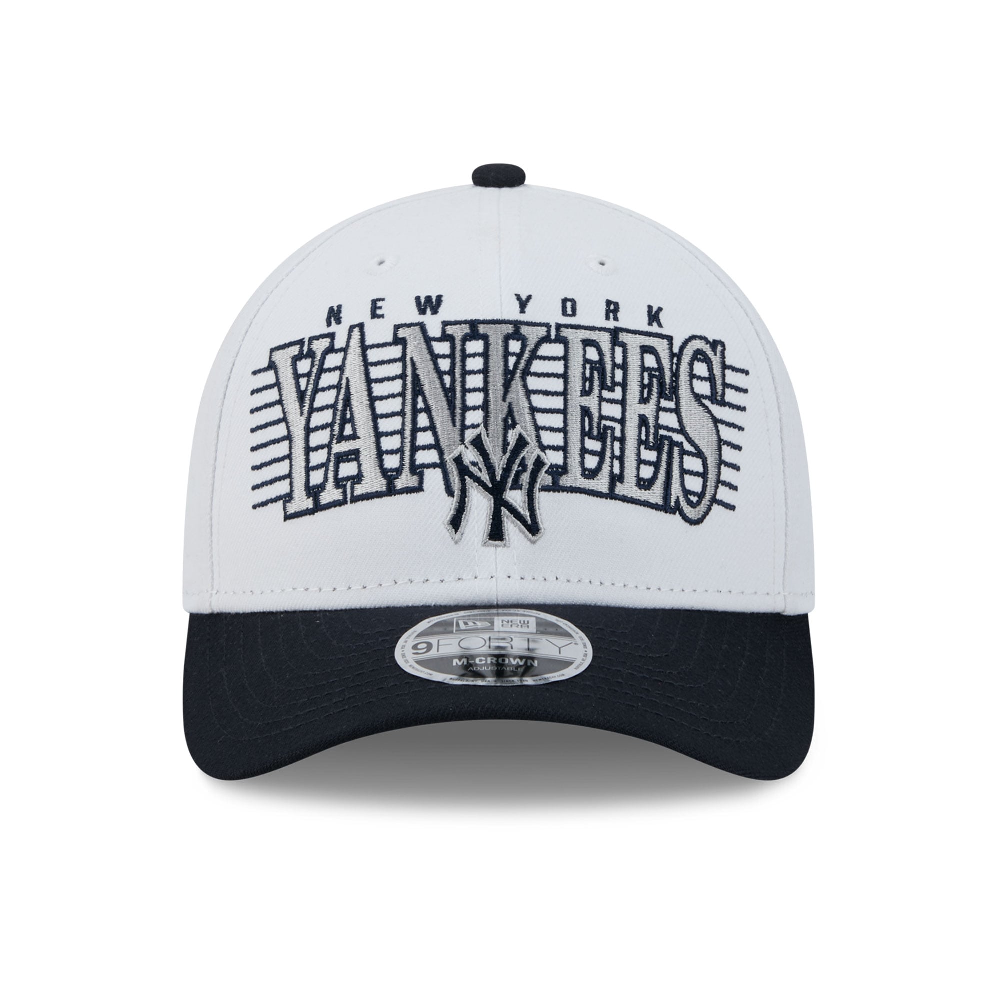 Men's New Era White/Navy New York Yankees Loyal 9FORTY M-Crown Adjustable Hat