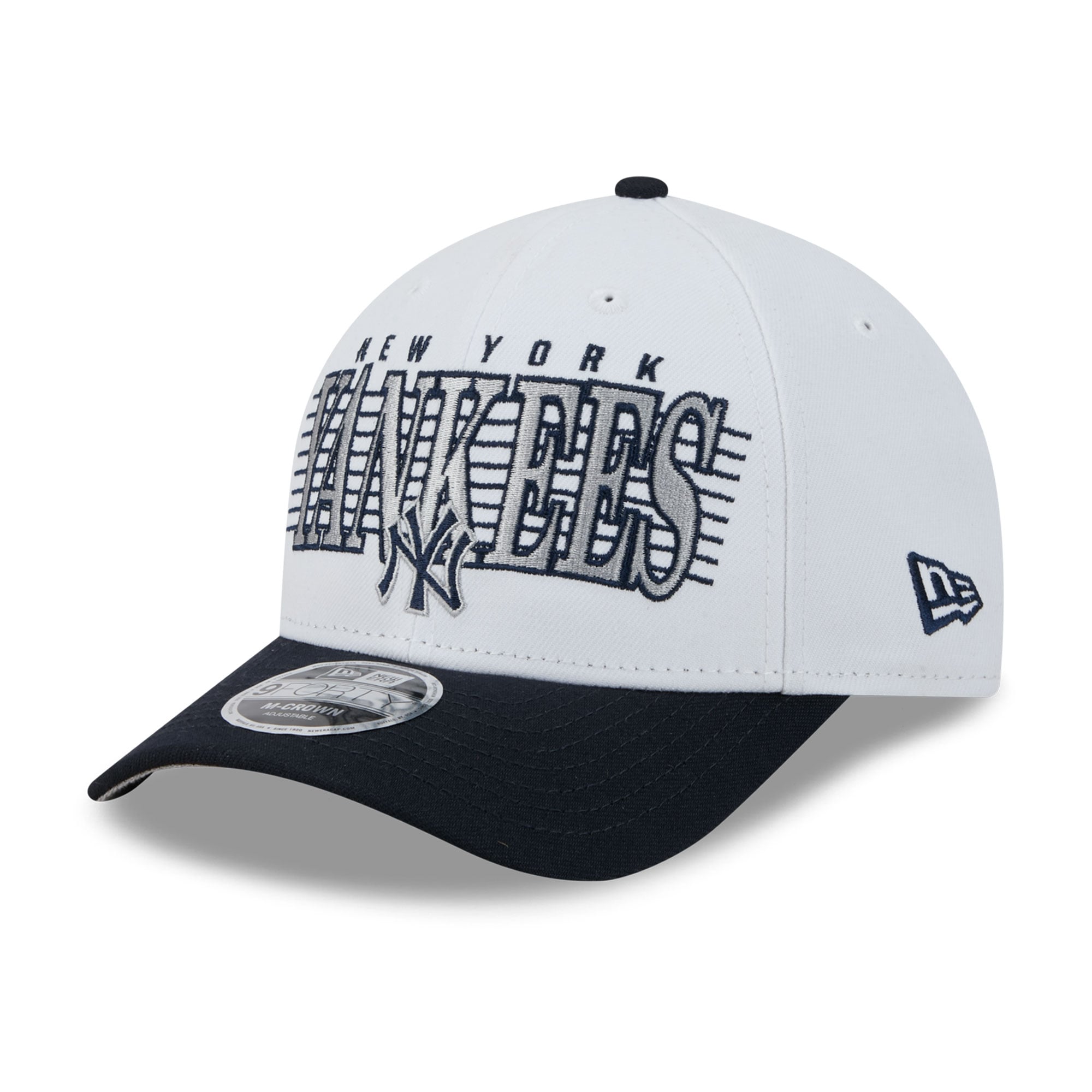 Men's New Era White/Navy New York Yankees Loyal 9FORTY M-Crown Adjustable Hat