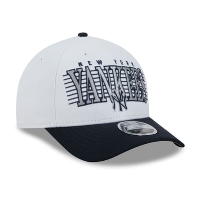 New York Yankees New Era Loyal 9FORTY M-Crown Adjustable Hat - White/Navy