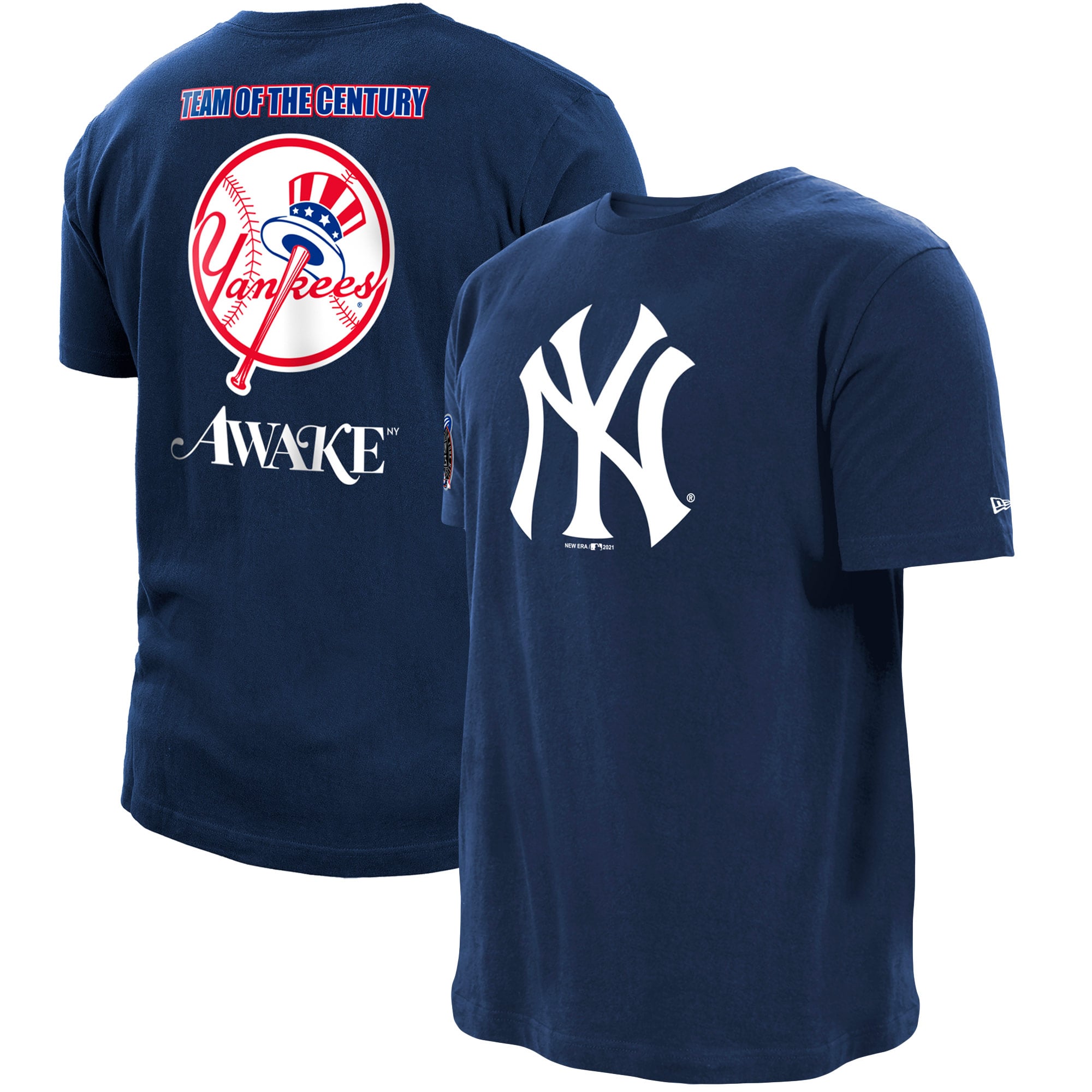 New York Yankees New Era x Awake NY Subway Series T-Shirt - Navy 