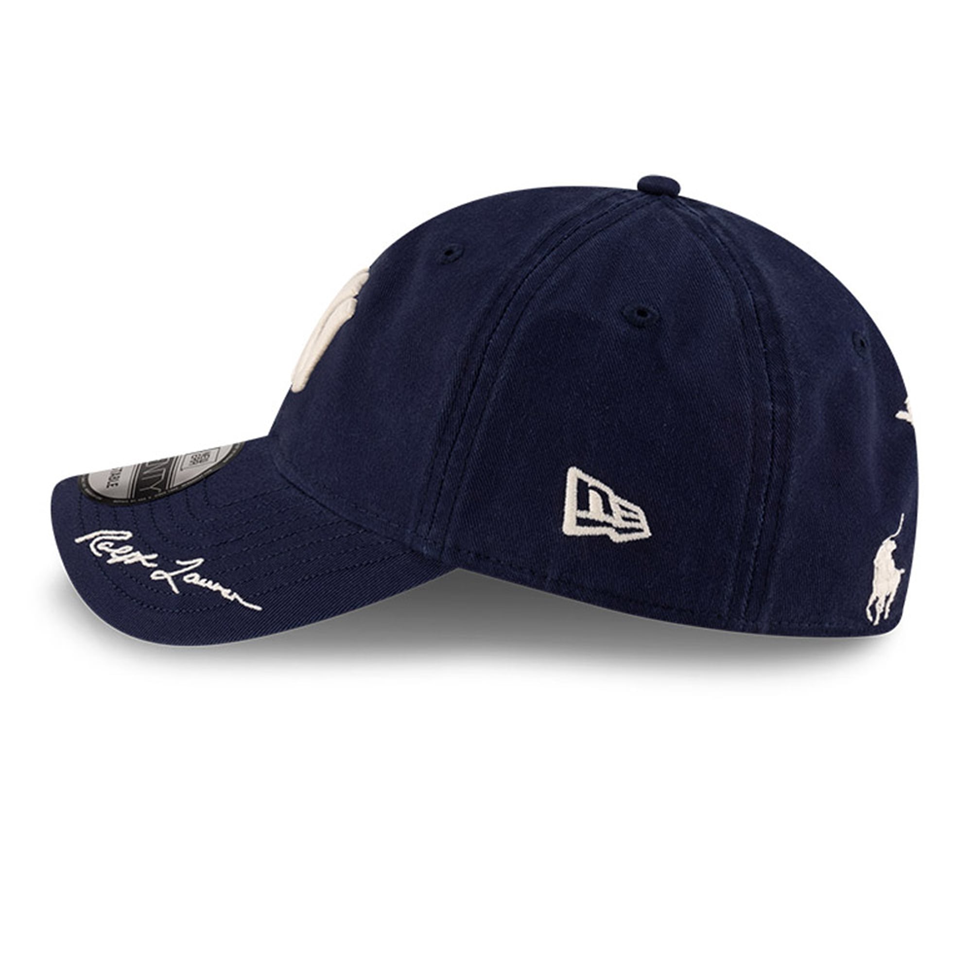 Casquette ajustable New Era x Ralph Lauren blanche York Yankees 9TWENTY pour homme
