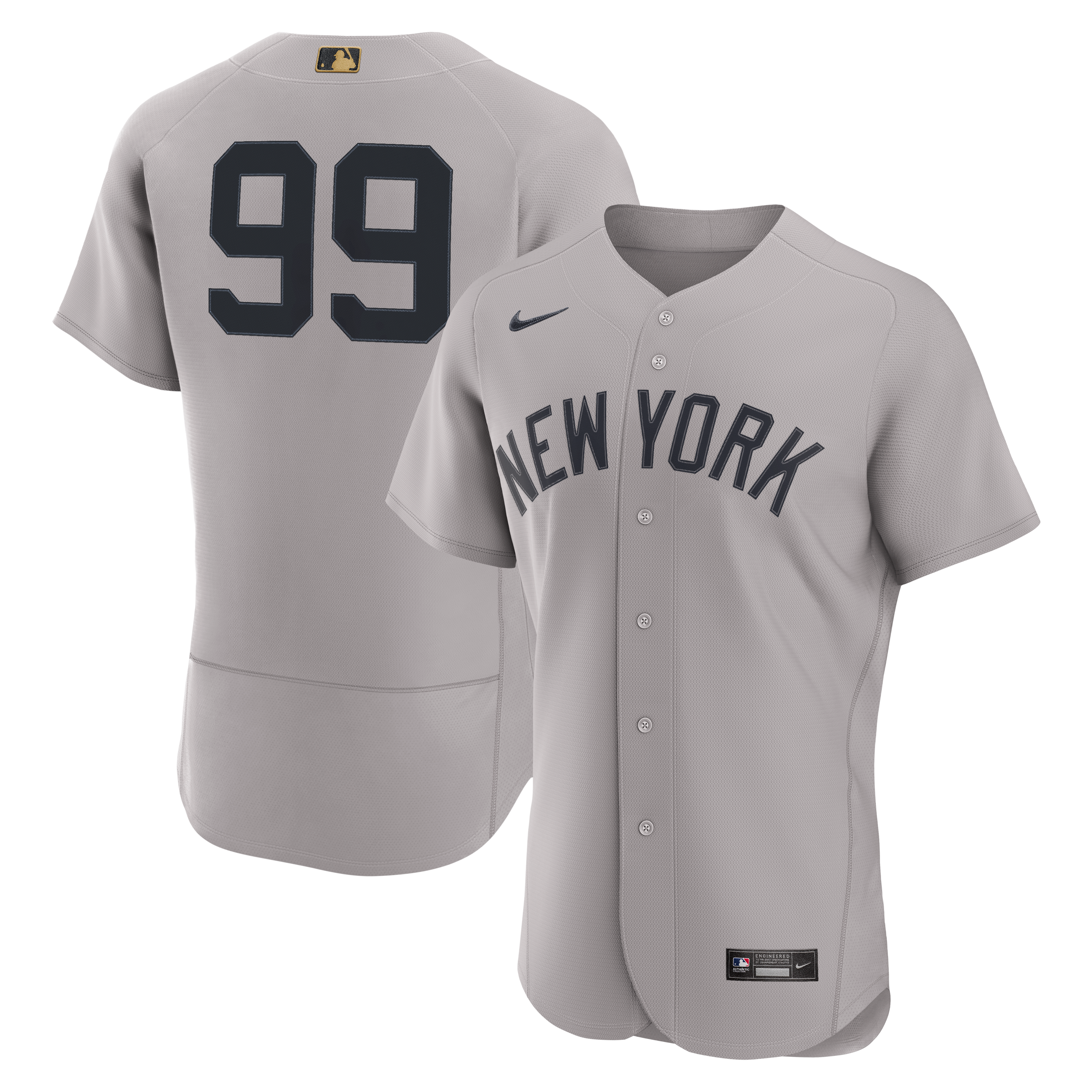 Maillot authentique Nike Aaron Judge Gray des Yankees de New York, récompensant les MLB Awards, pour homme