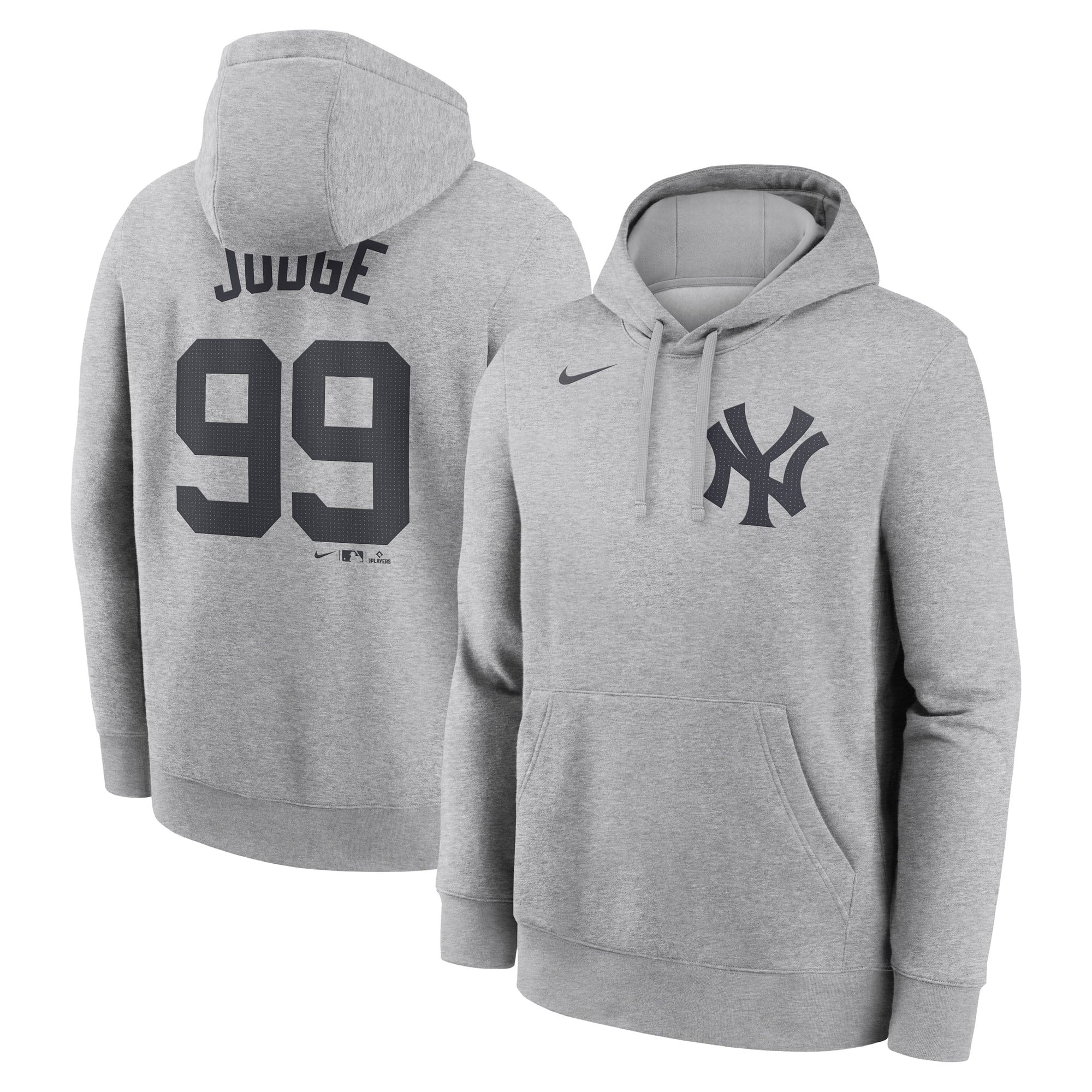 Men's Nike Aaron Judge Navy New York Yankees Player Name & Number Club Pullover Hoodie