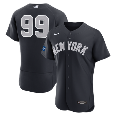 Aaron Judge New York Yankees Nike Alternate Authentic Sponsor Patch Jersey - Navy