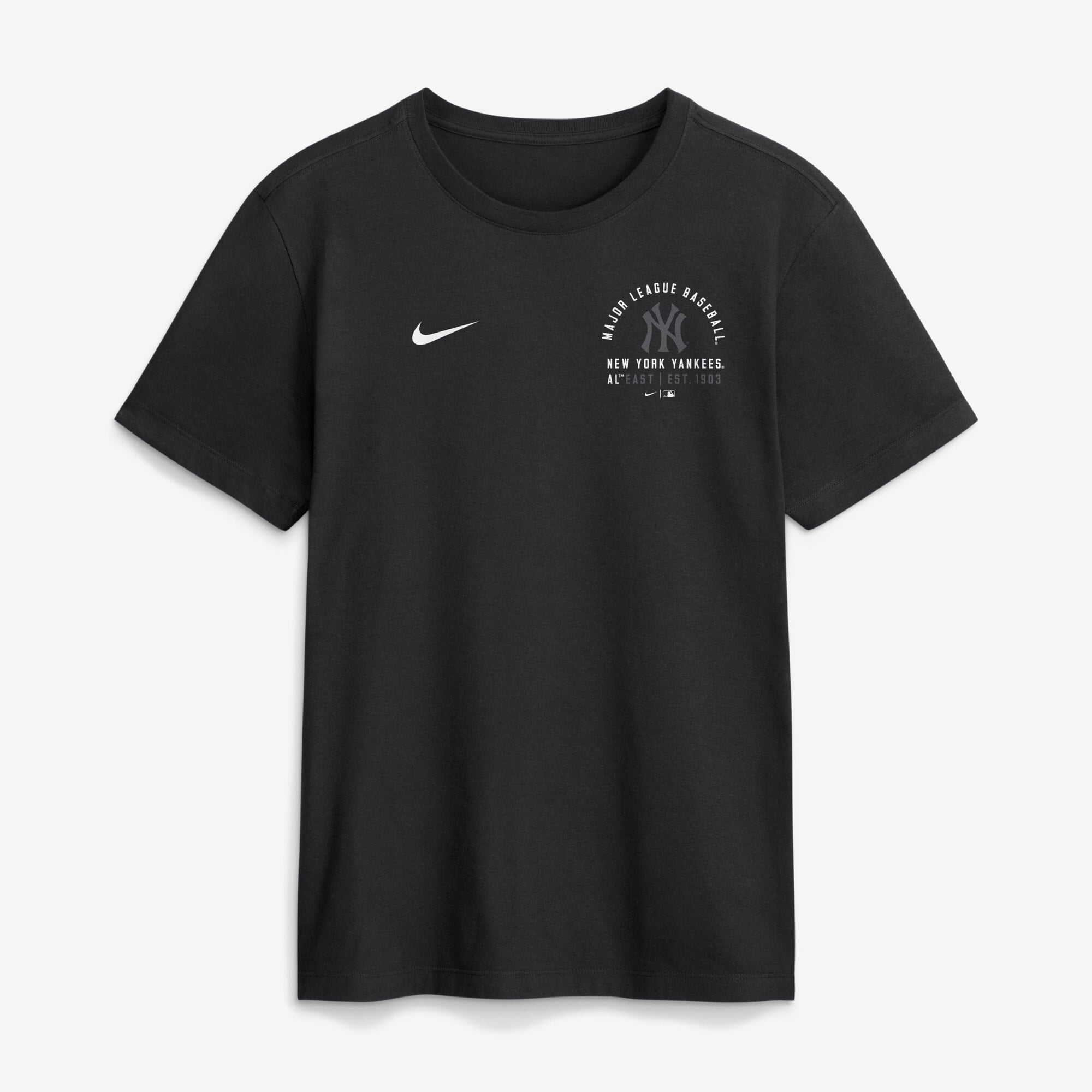 Men's Nike Black New York Yankees Split Logo T-Shirt