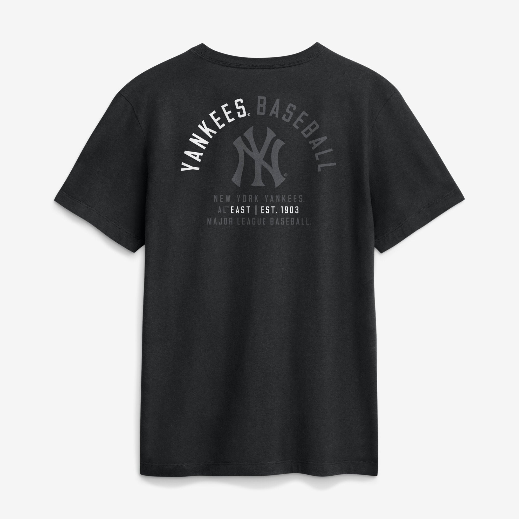 Men's Nike Black New York Yankees Split Logo T-Shirt