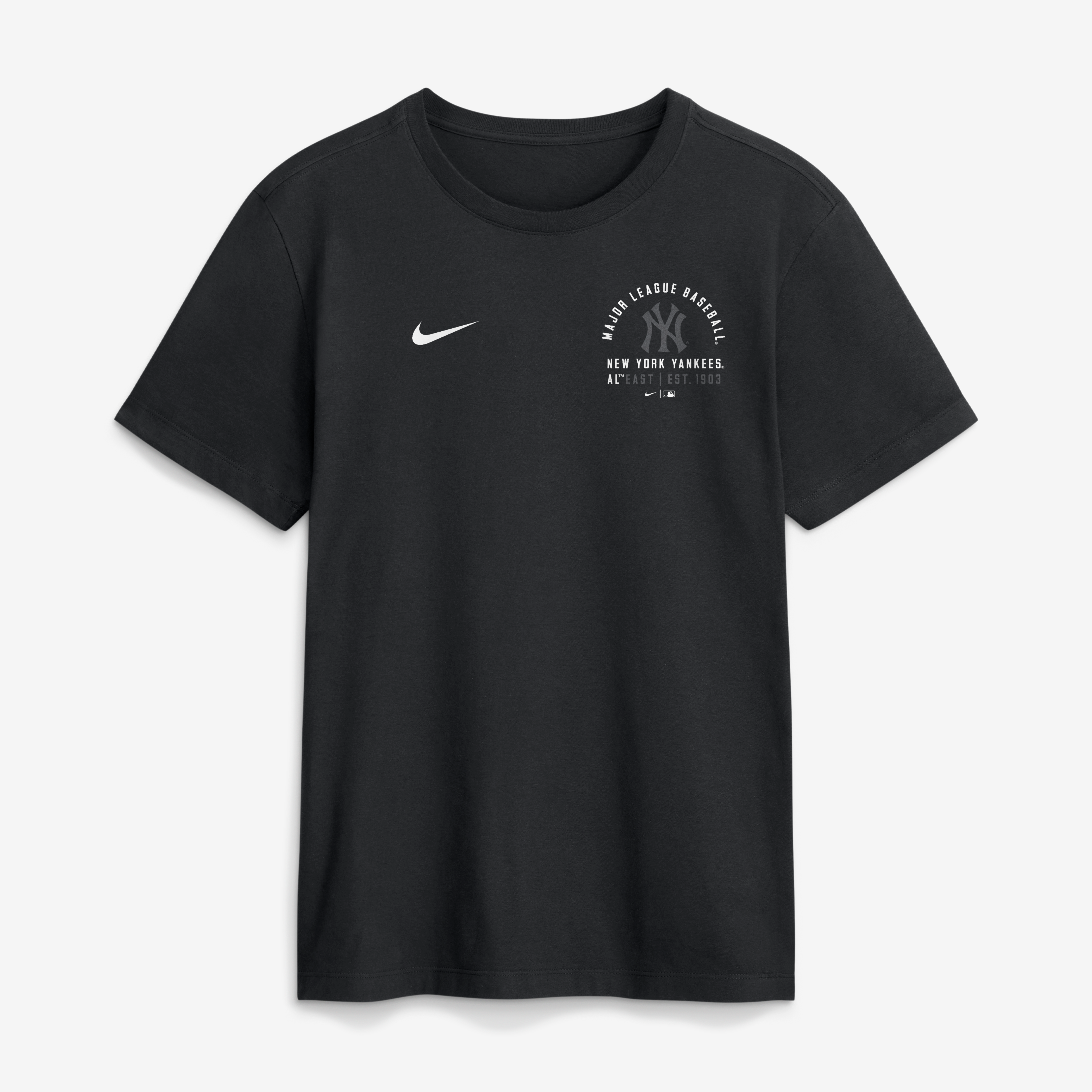 Men's Nike Black New York Yankees Split Logo T-Shirt