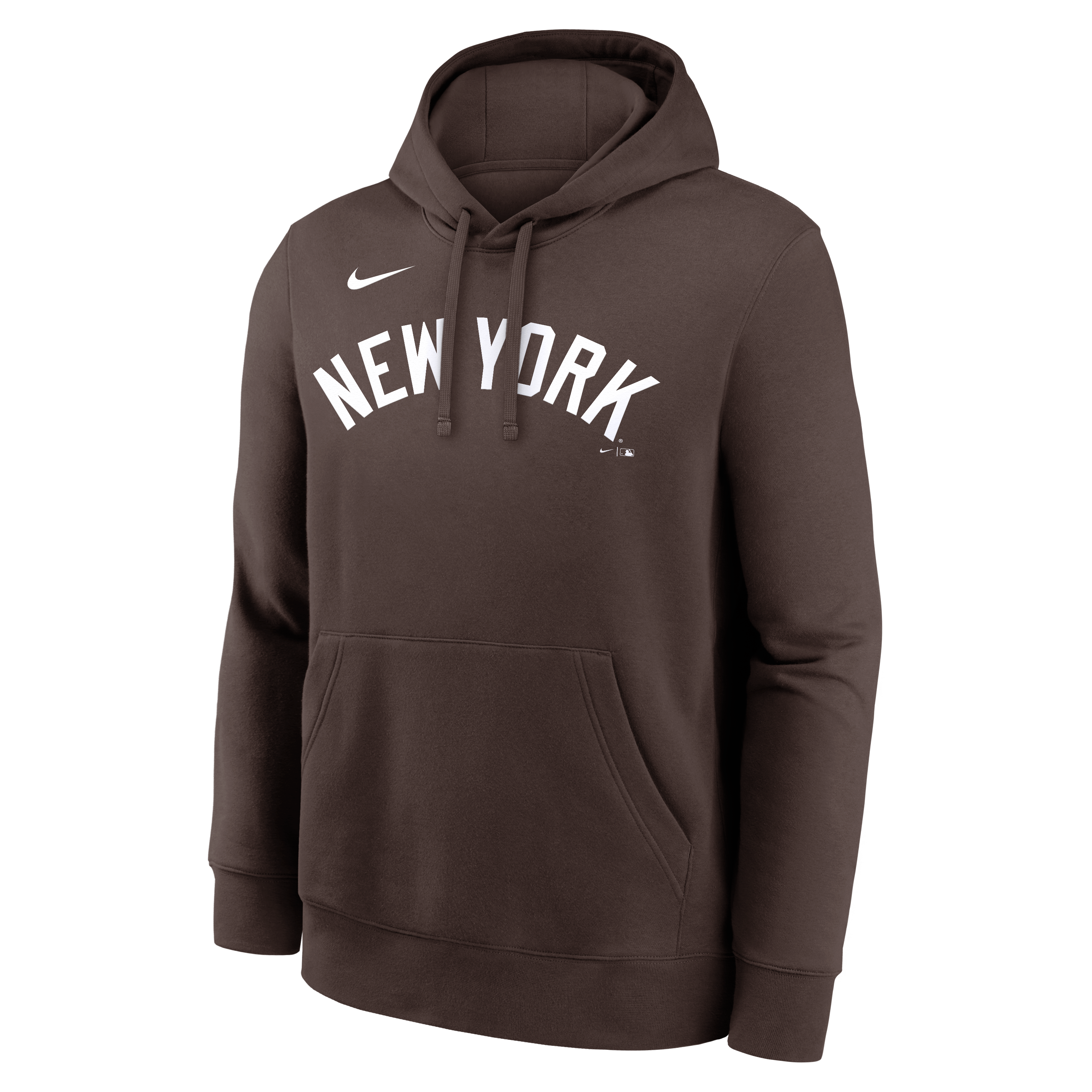 Sweat à capuche en polaire Nike marron New York Yankees Core Cinder Club pour homme