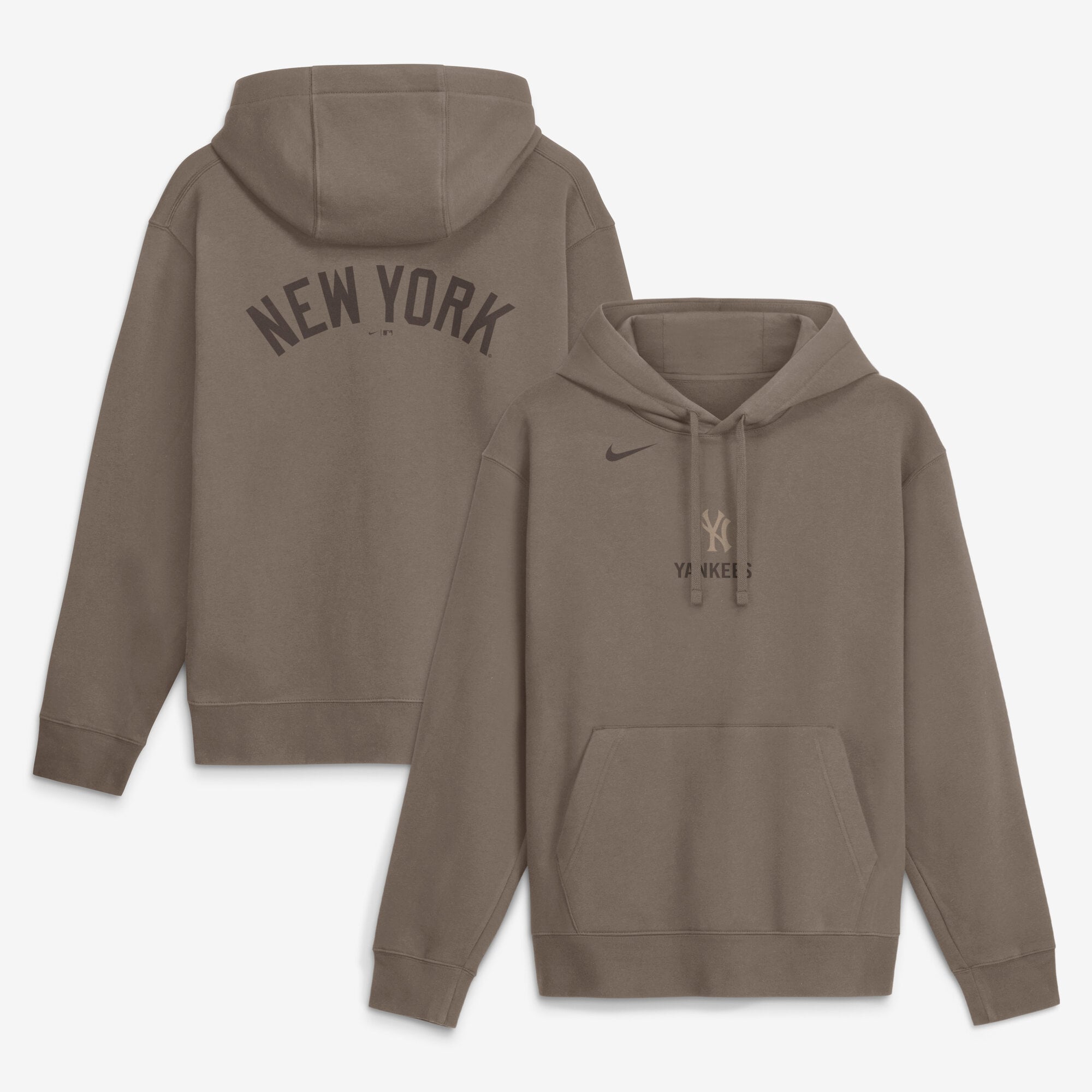 Sweat à capuche Nike marron New York Yankees Fashion Club pour homme