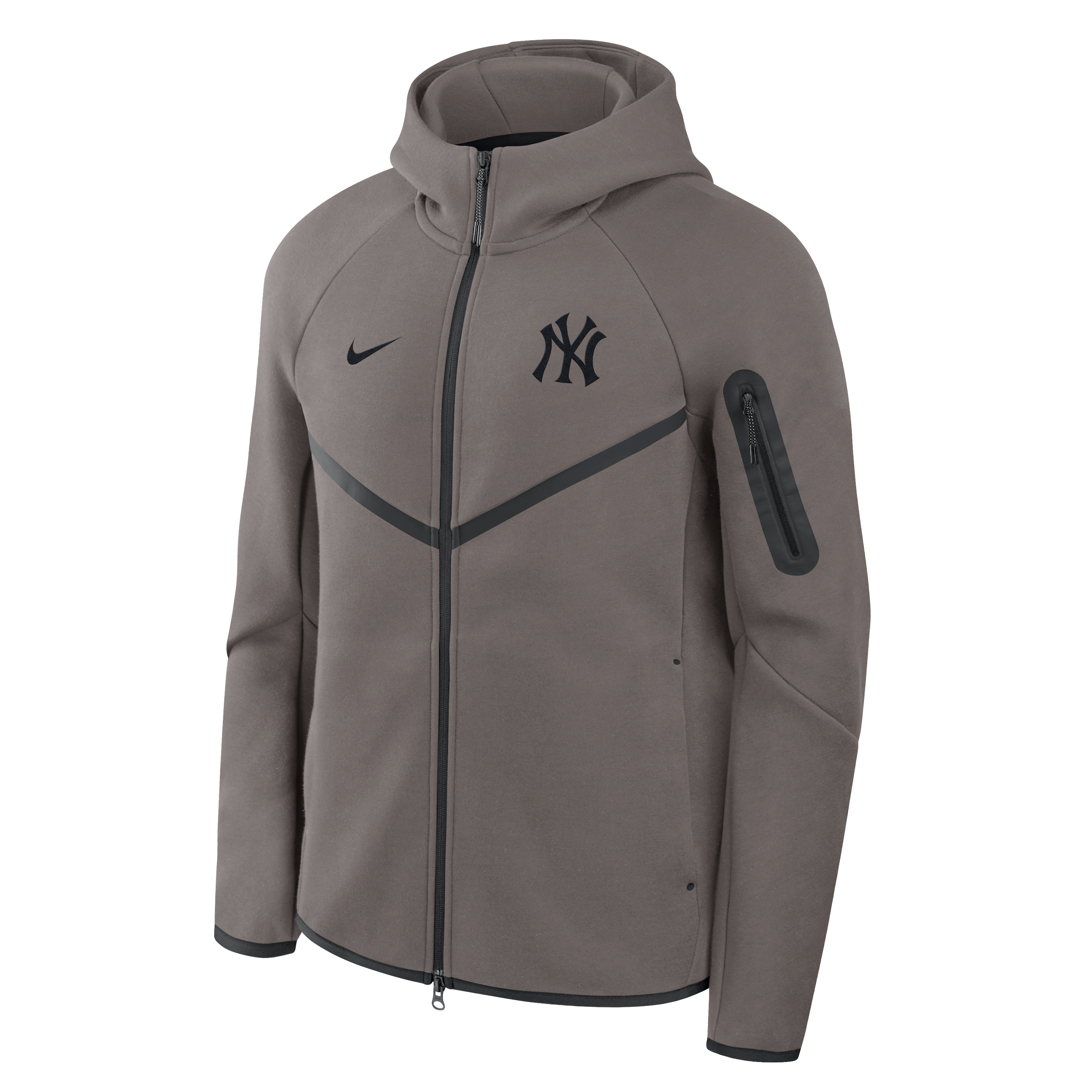 Men's Nike  Brown New York Yankees Tech Full-Zip Windrunner Hoodie