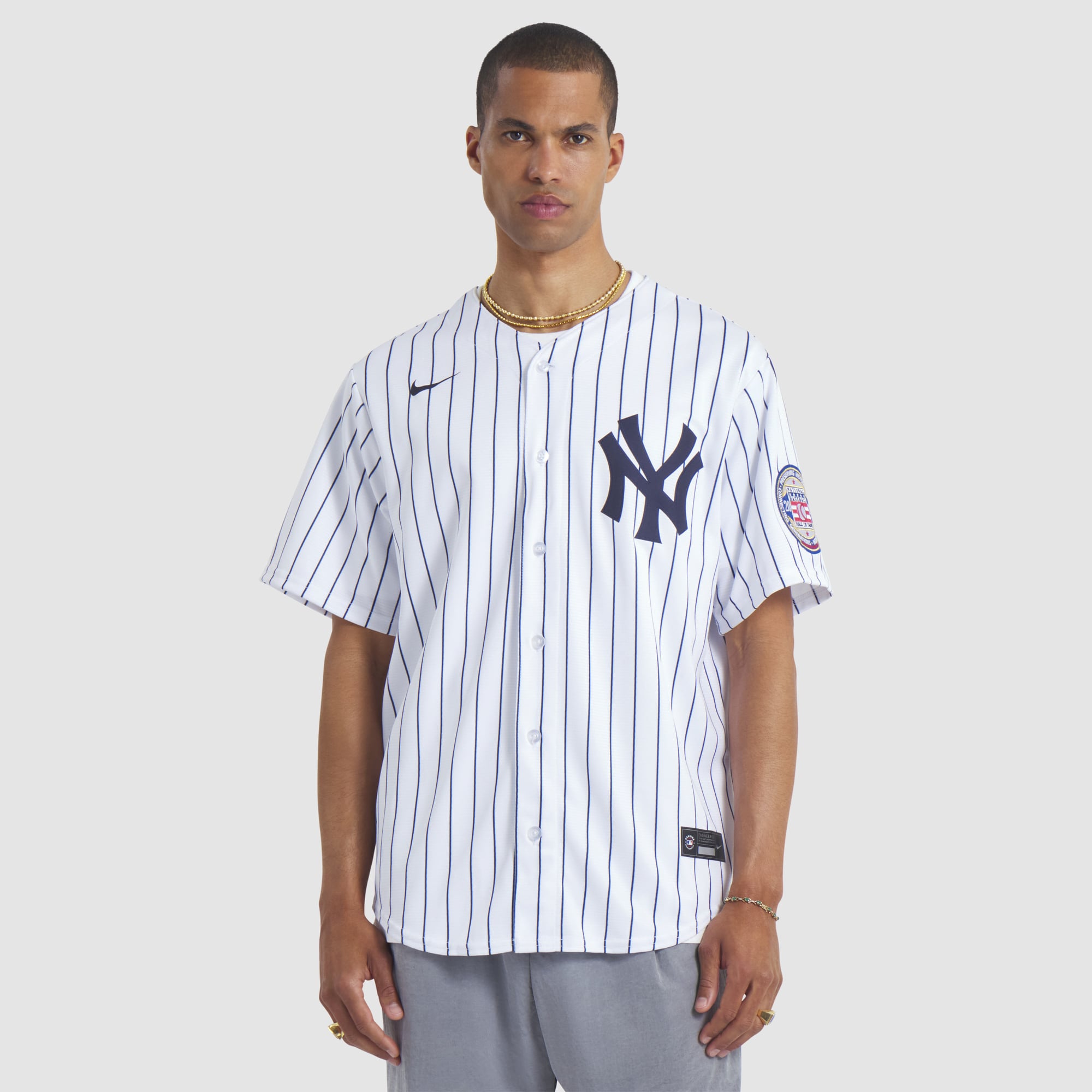 Men's Nike CC Sabathia White New York Yankees 2025 Baseball Hall of Fame Name & Number Retired Replica Jersey