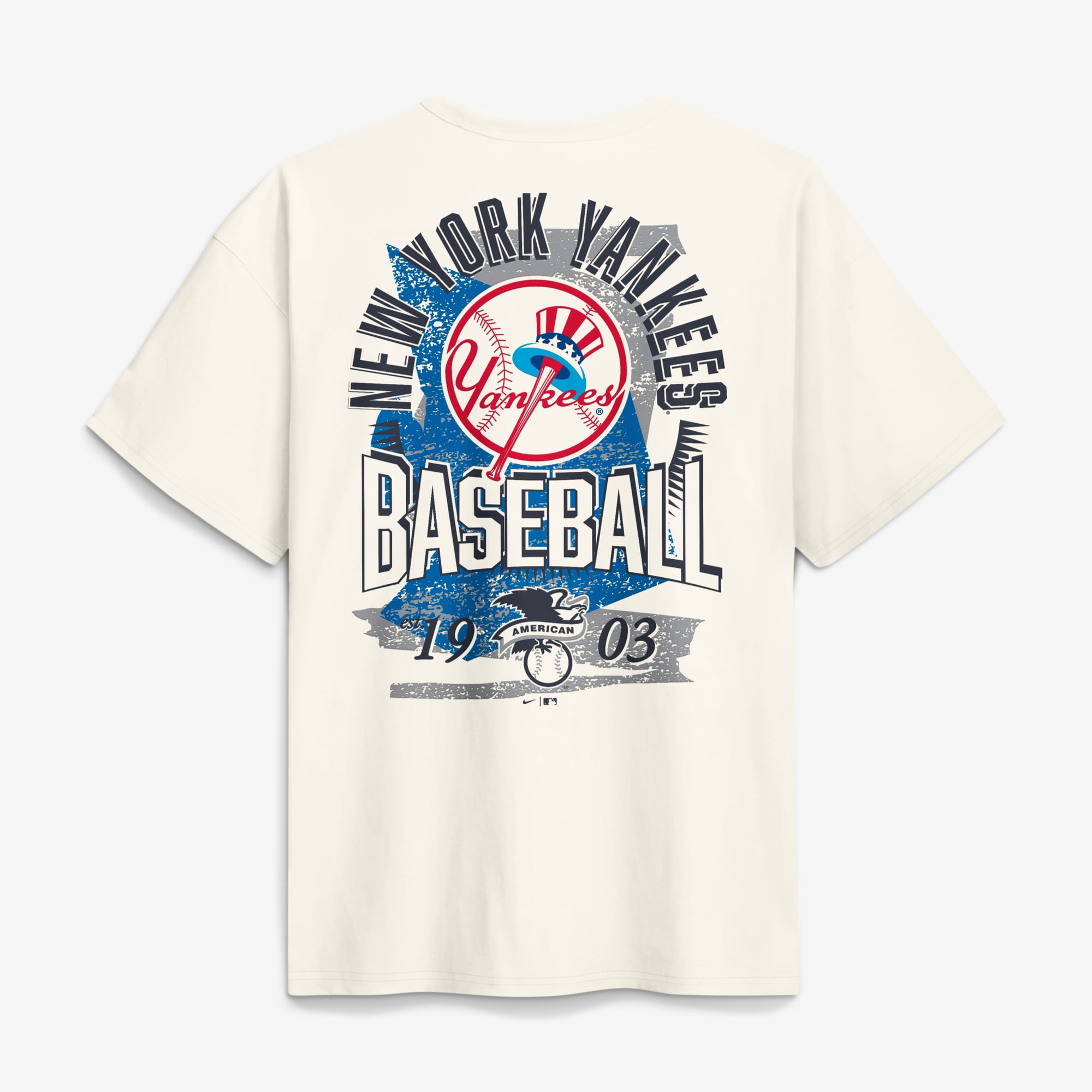 Men's Nike Cream New York Yankees Max90 Arch Heavyweight T-Shirt
