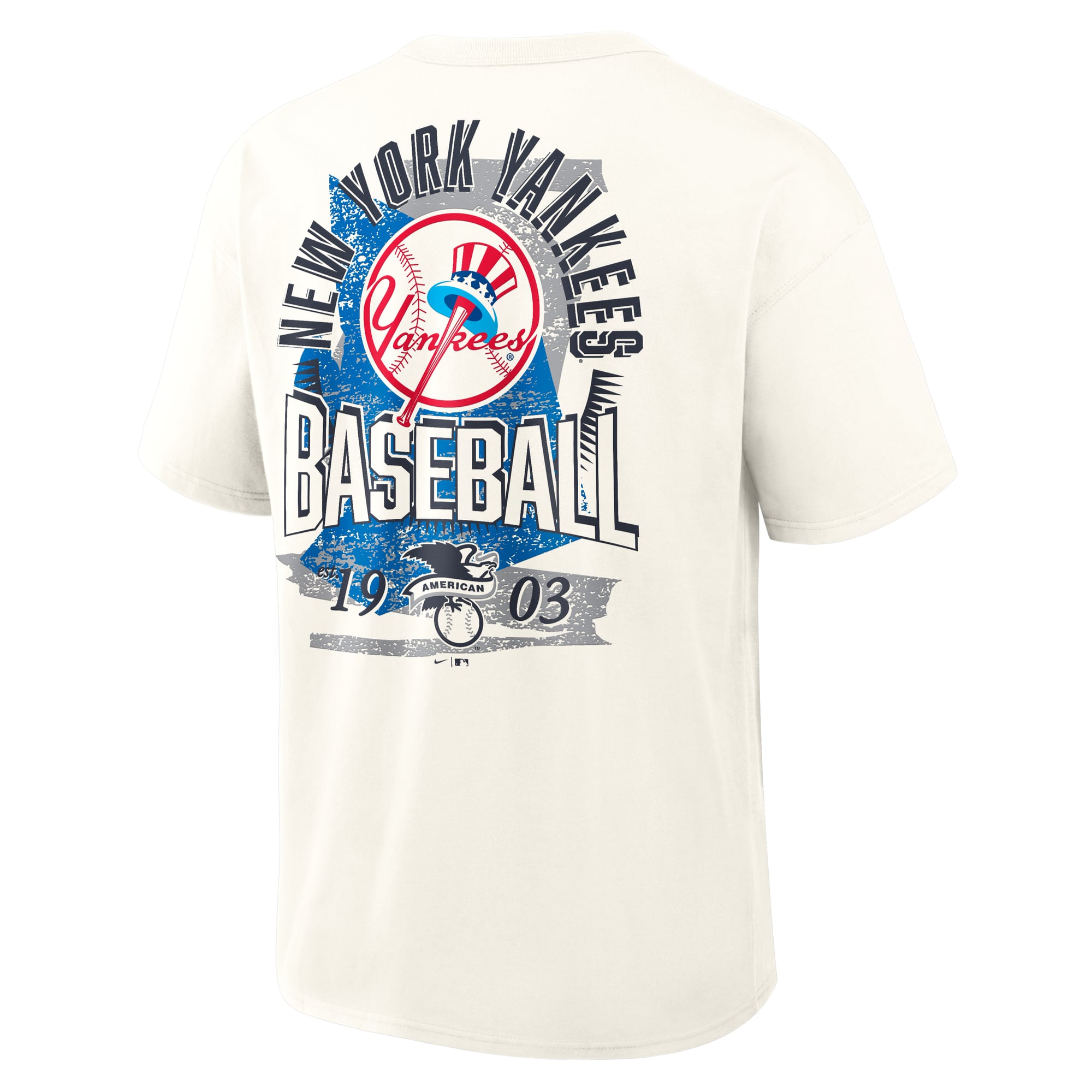 Men's Nike Cream New York Yankees Max90 Arch Heavyweight T-Shirt