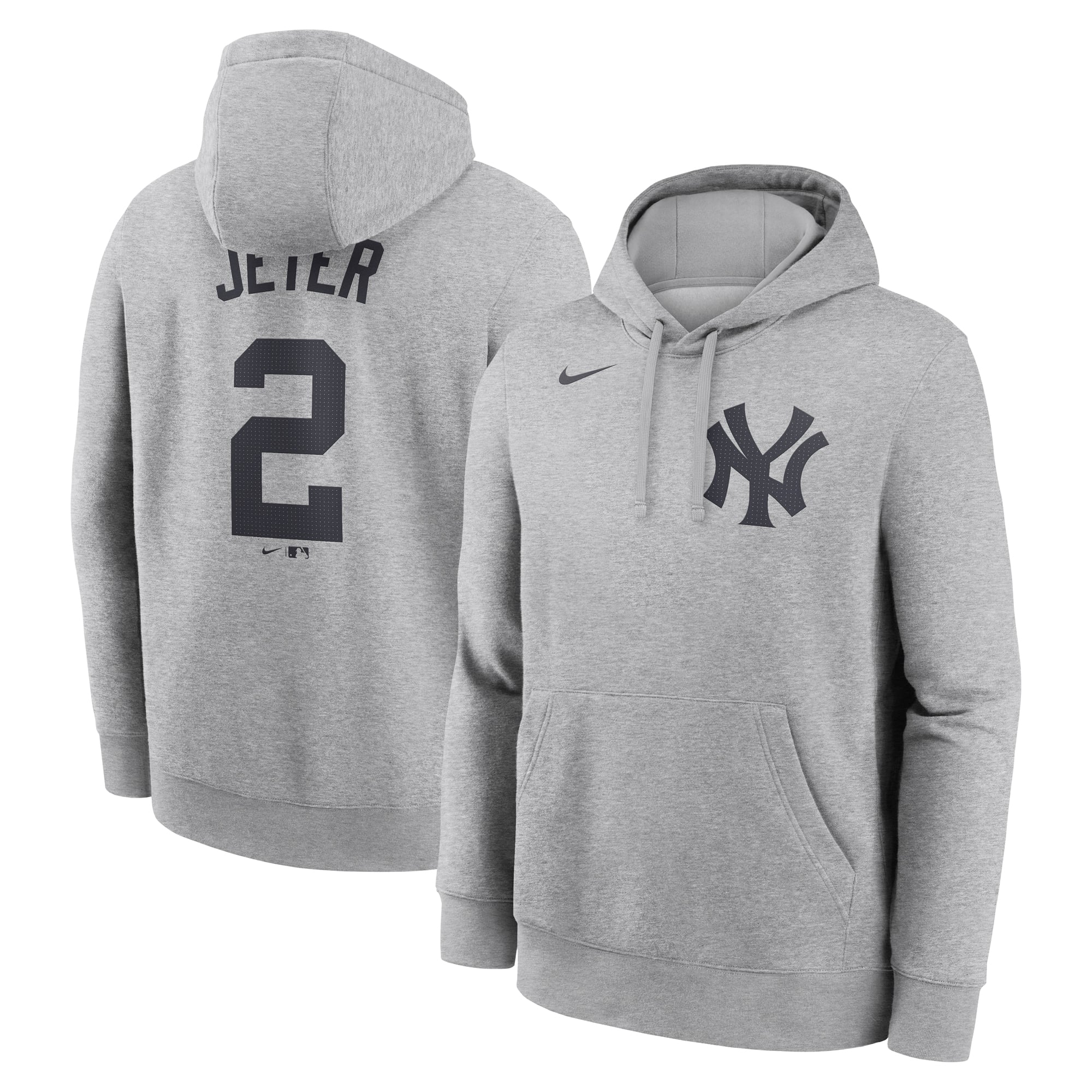 Men's Nike Derek Jeter Navy New York Yankees Player Name & Number Club Pullover Hoodie