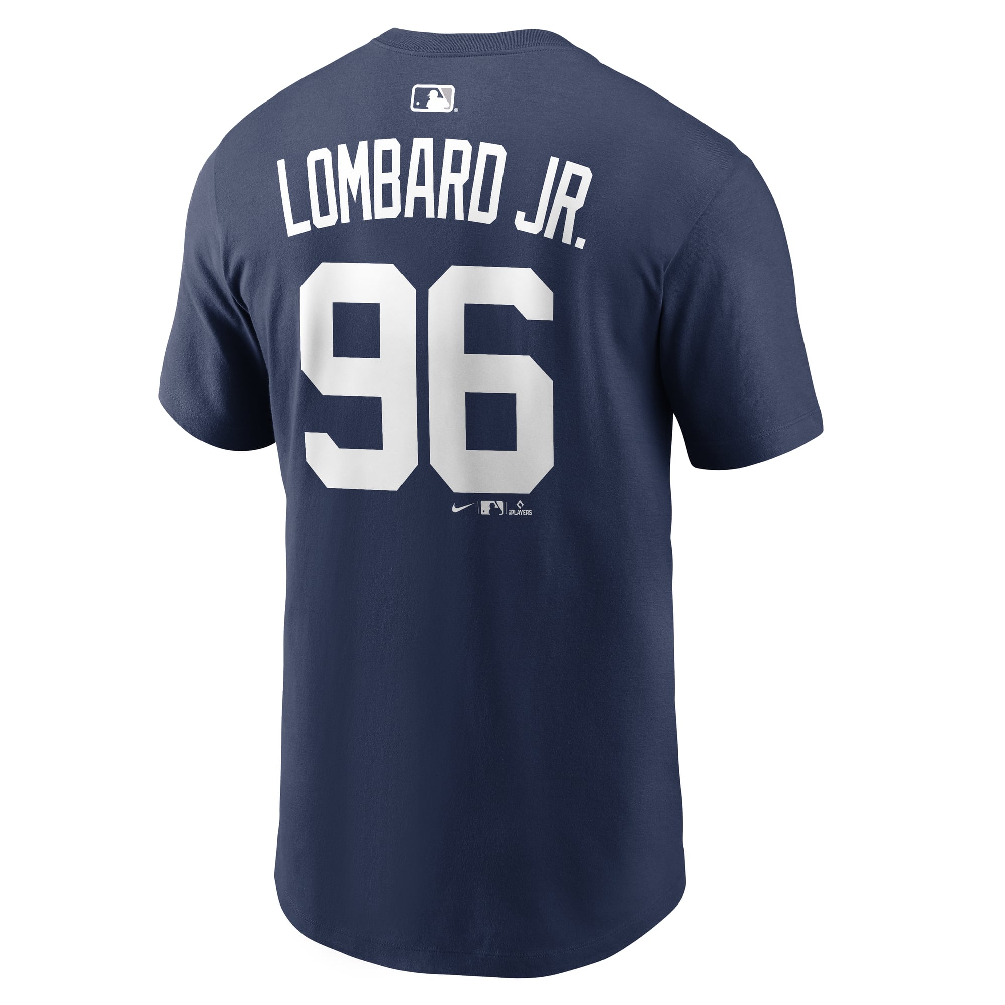 T-shirt Nike George Lombard Jr. bleu marine domicile des Yankees de New York pour homme, avec nom et numéro