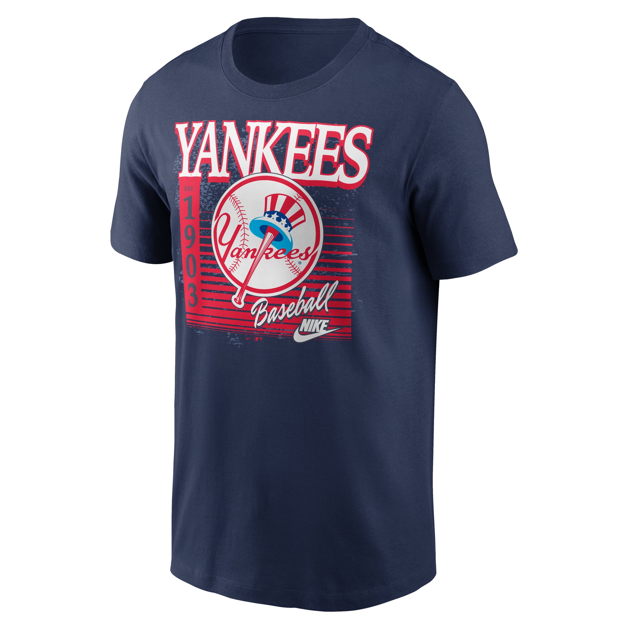 Men's Nike Navy New York Yankees Cooperstown Logo T-Shirt