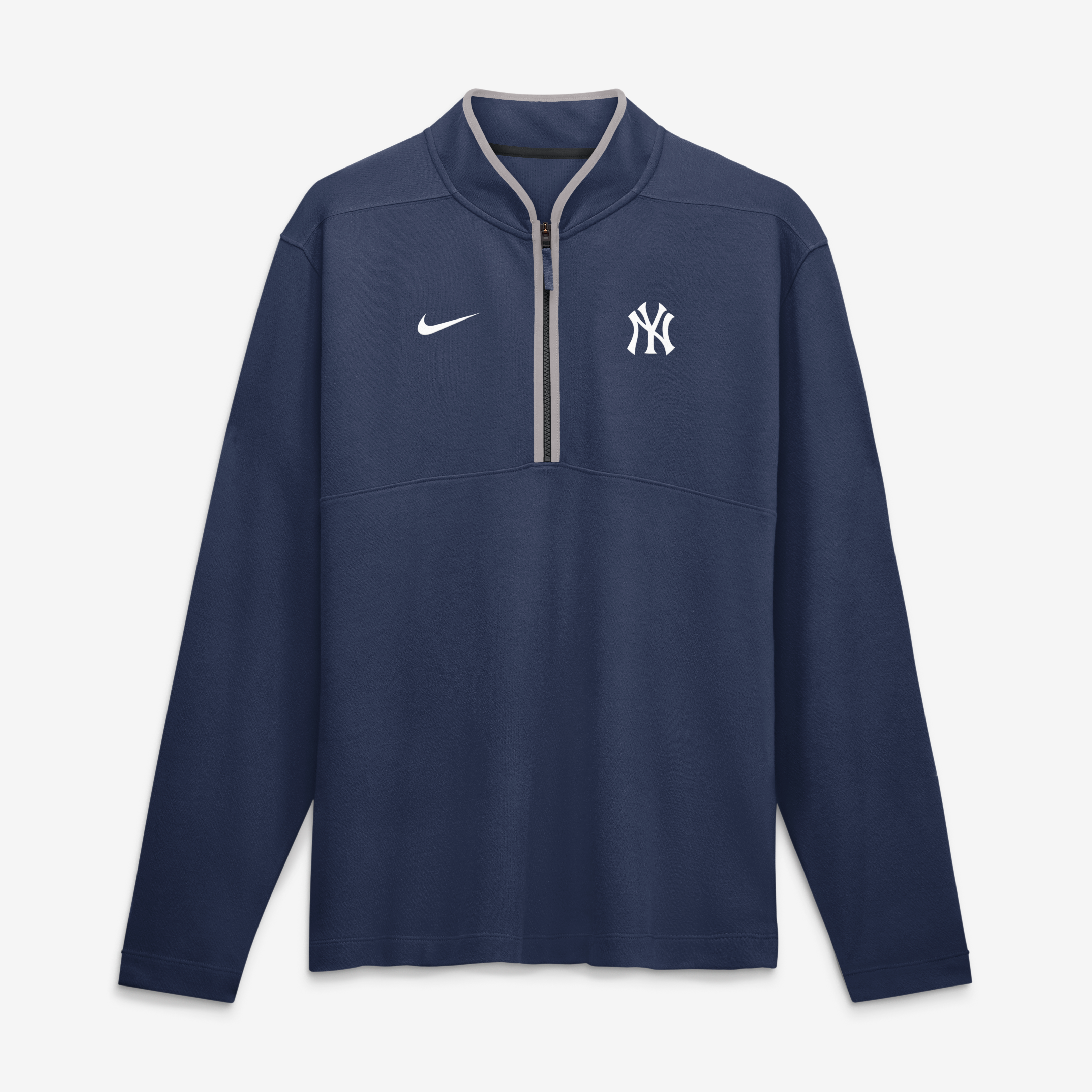 Pull-over Nike Dri-FIT Victory bleu marine pour homme, modèle New York Yankees, demi-zip