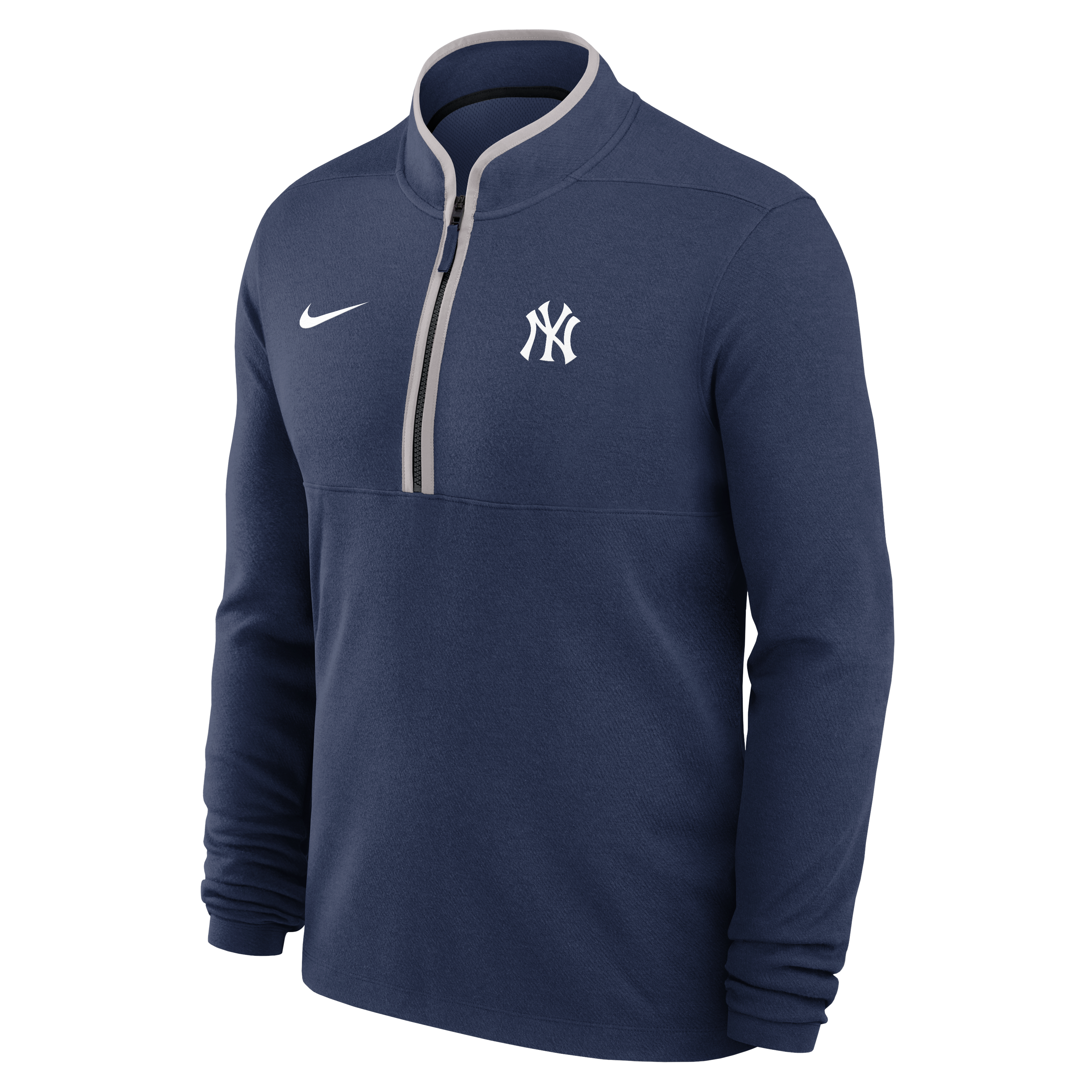 Pull-over Nike Dri-FIT Victory bleu marine pour homme, modèle New York Yankees, demi-zip