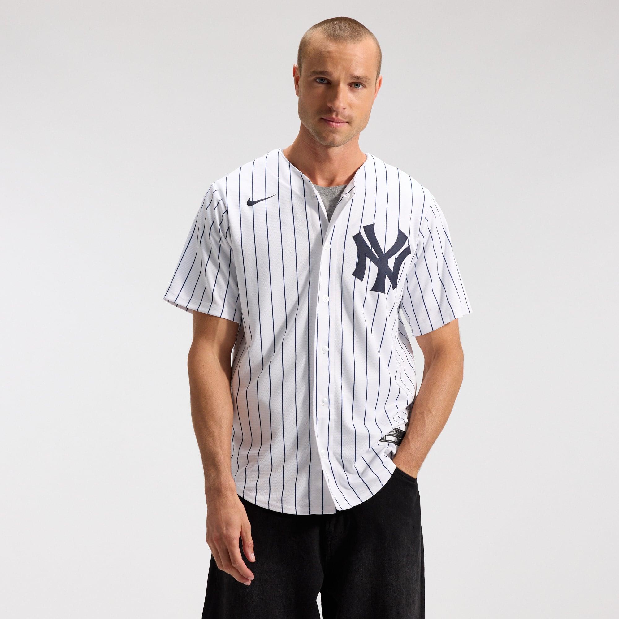 Men's Nike White New York Yankees Home Replica Team Jersey