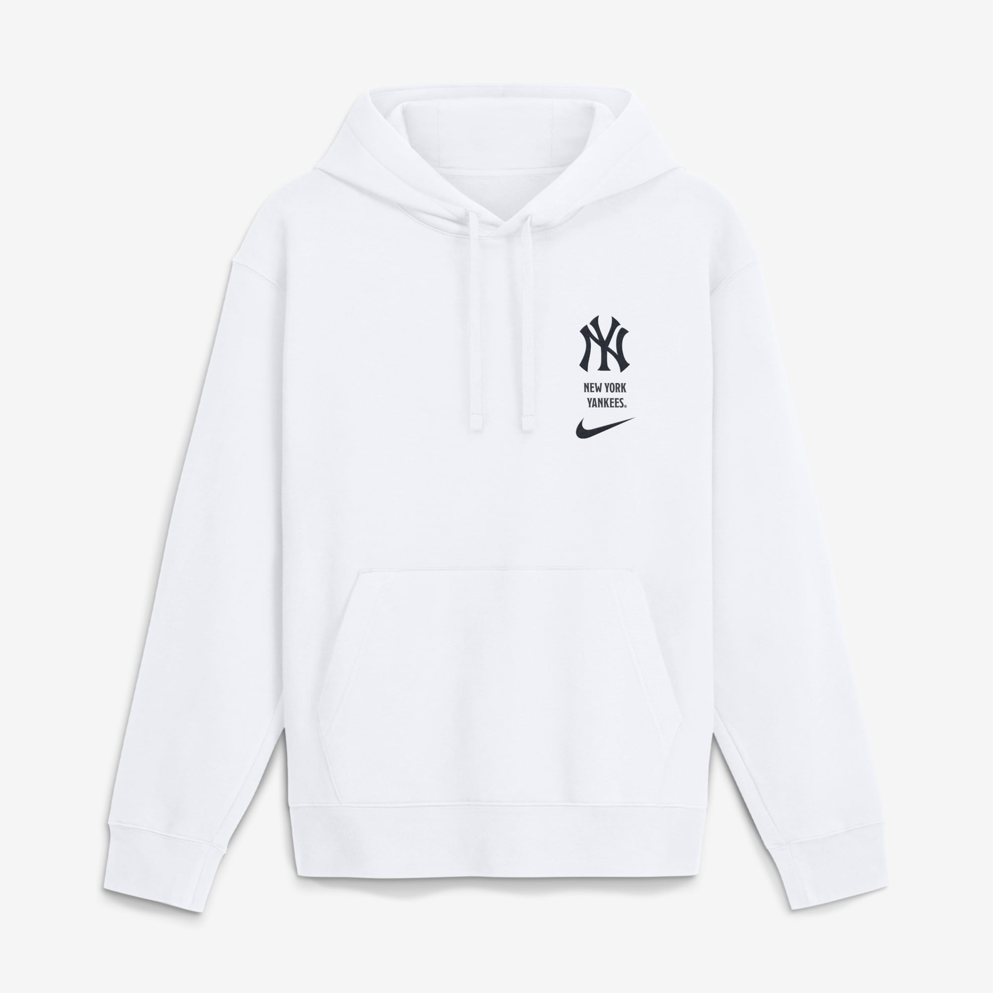 Men's Nike White New York Yankees Minimal Club Fleece Hoodie