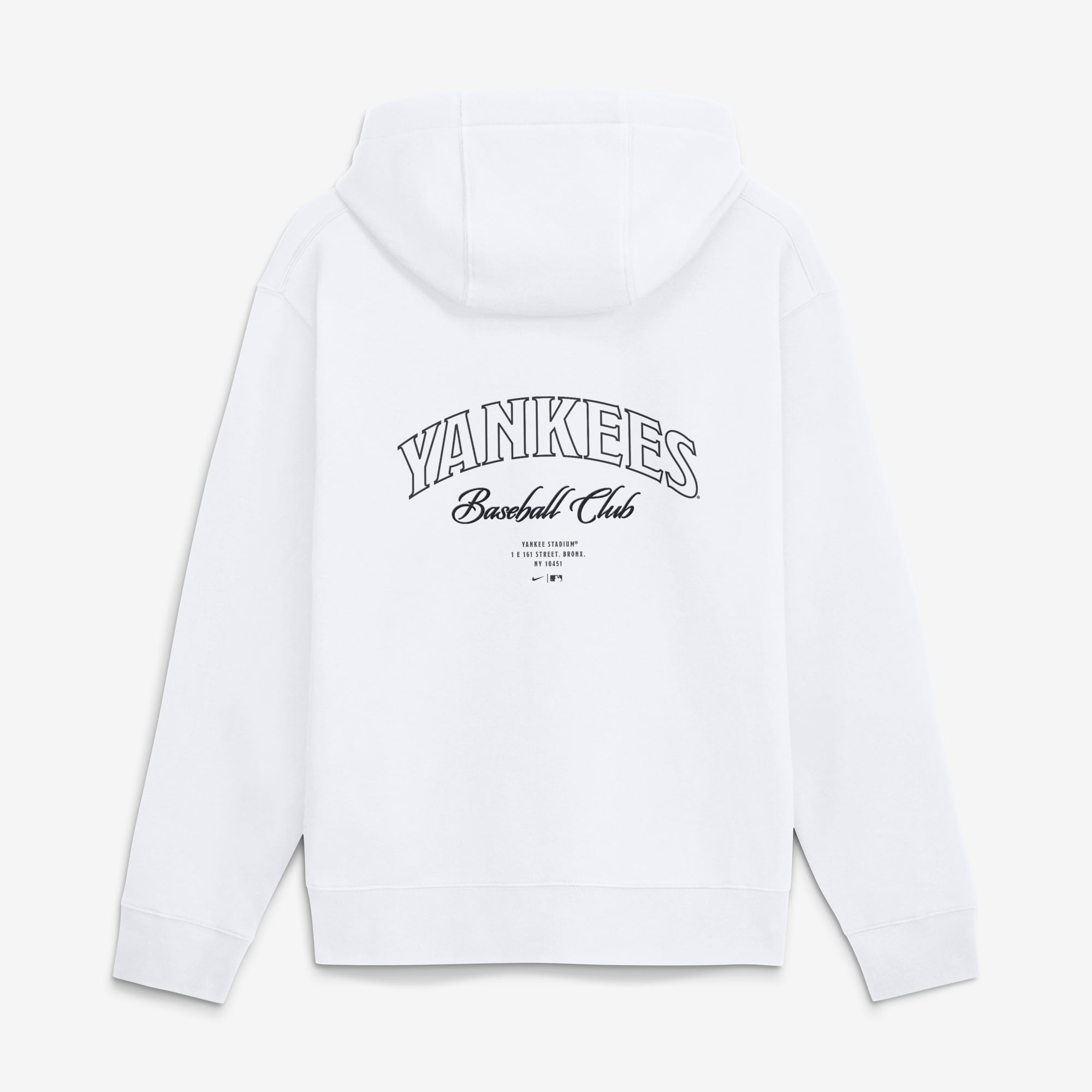 Men's Nike White New York Yankees Minimal Club Fleece Hoodie