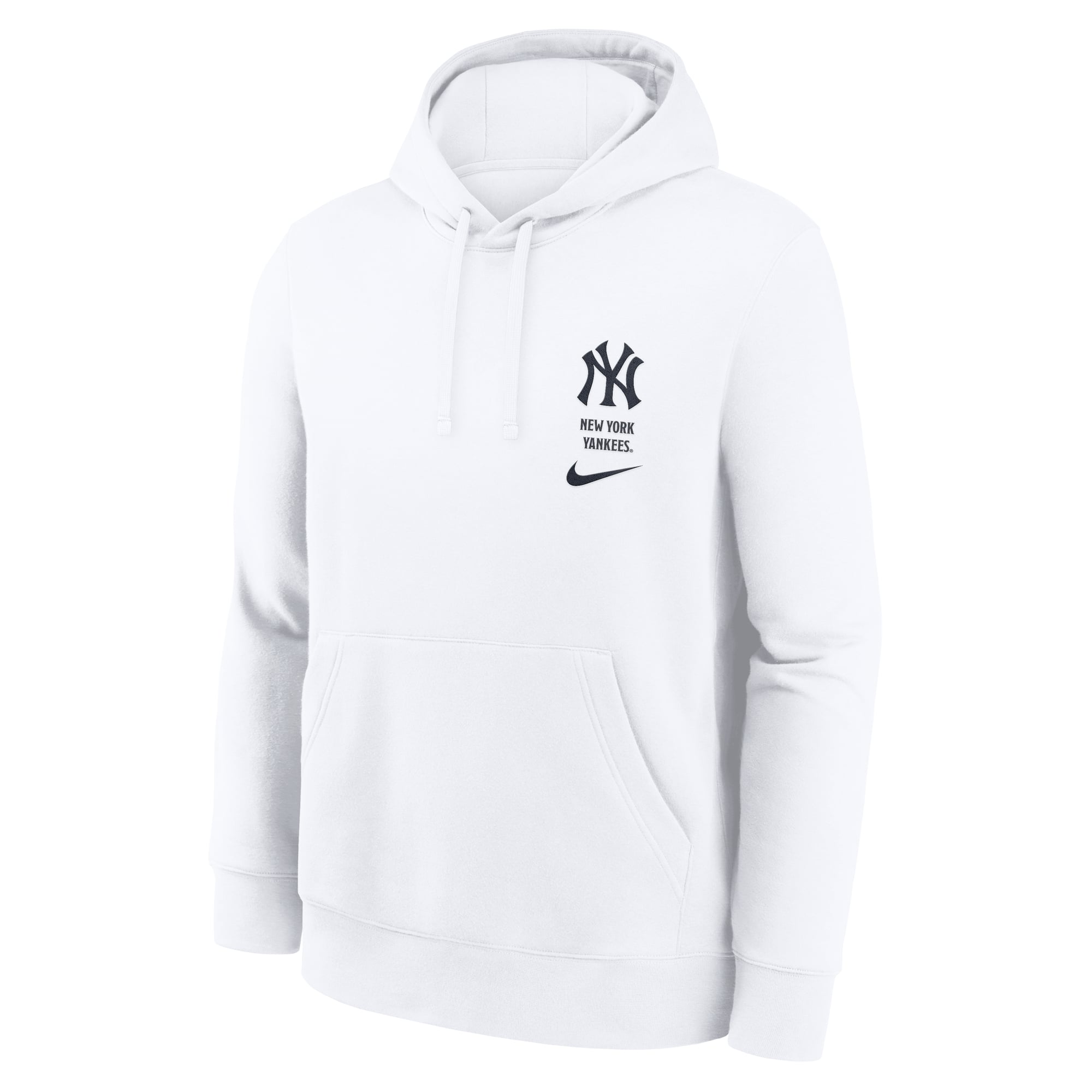 Men's Nike White New York Yankees Minimal Club Fleece Hoodie