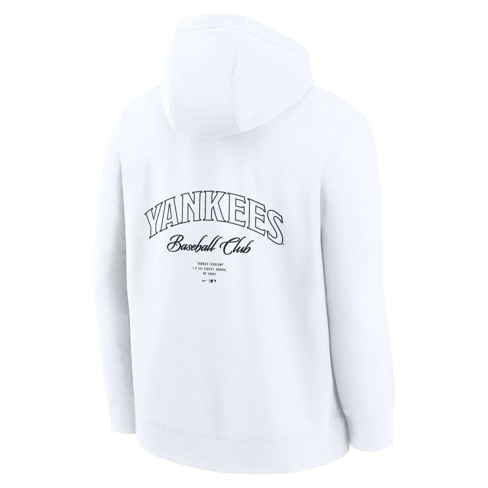 Men's Nike White New York Yankees Minimal Club Fleece Hoodie