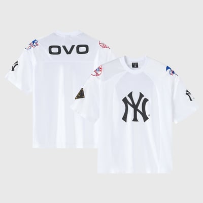 New York Yankees OVO x MLB Mesh Jersey T-Shirt - White