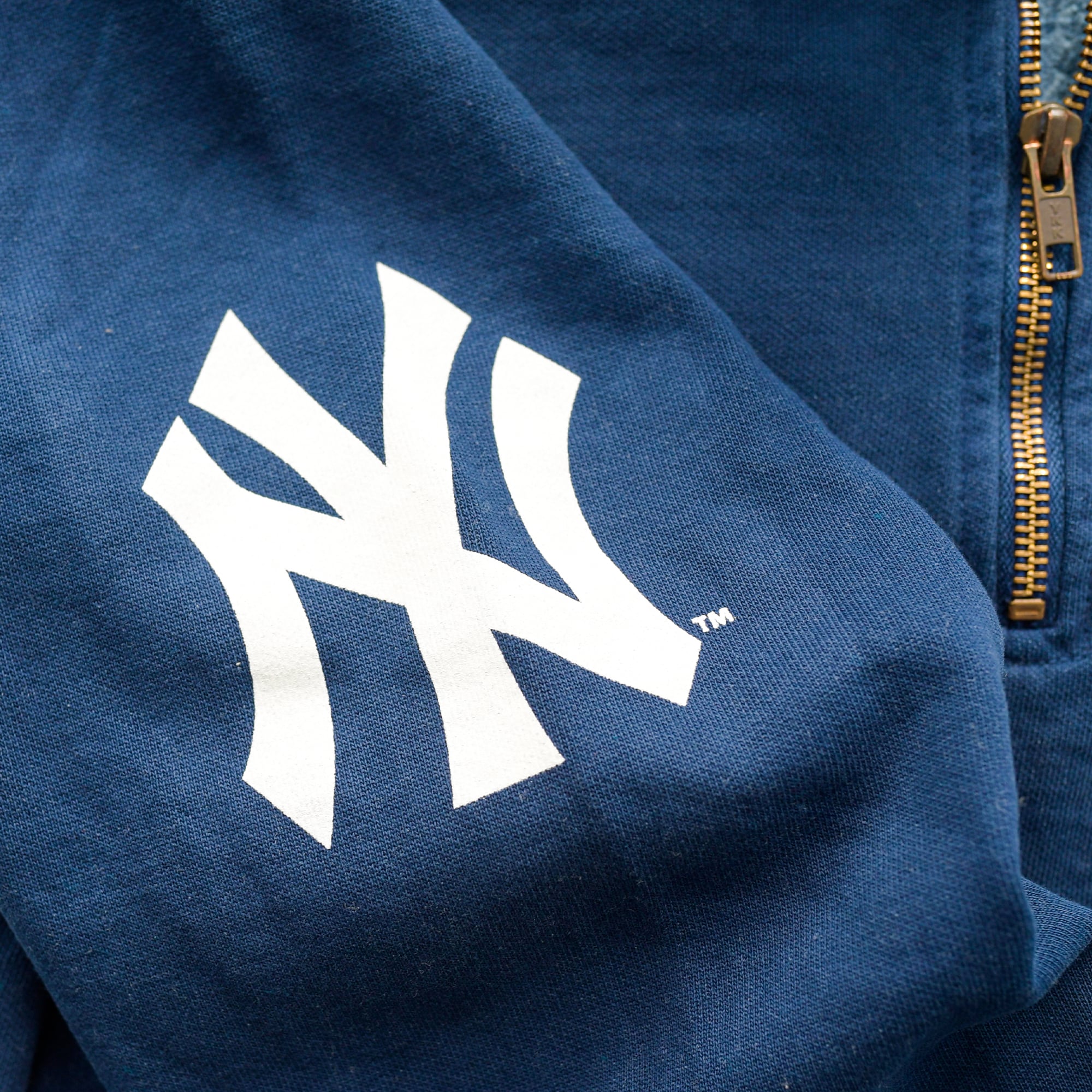 Sweat-shirt à col zippé bleu marine Roots of Fight CC Sabathia pour homme, New York Yankees