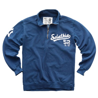 CC Sabathia New York Yankees Roots of Fight Quarter-Zip Sweatshirt - Navy