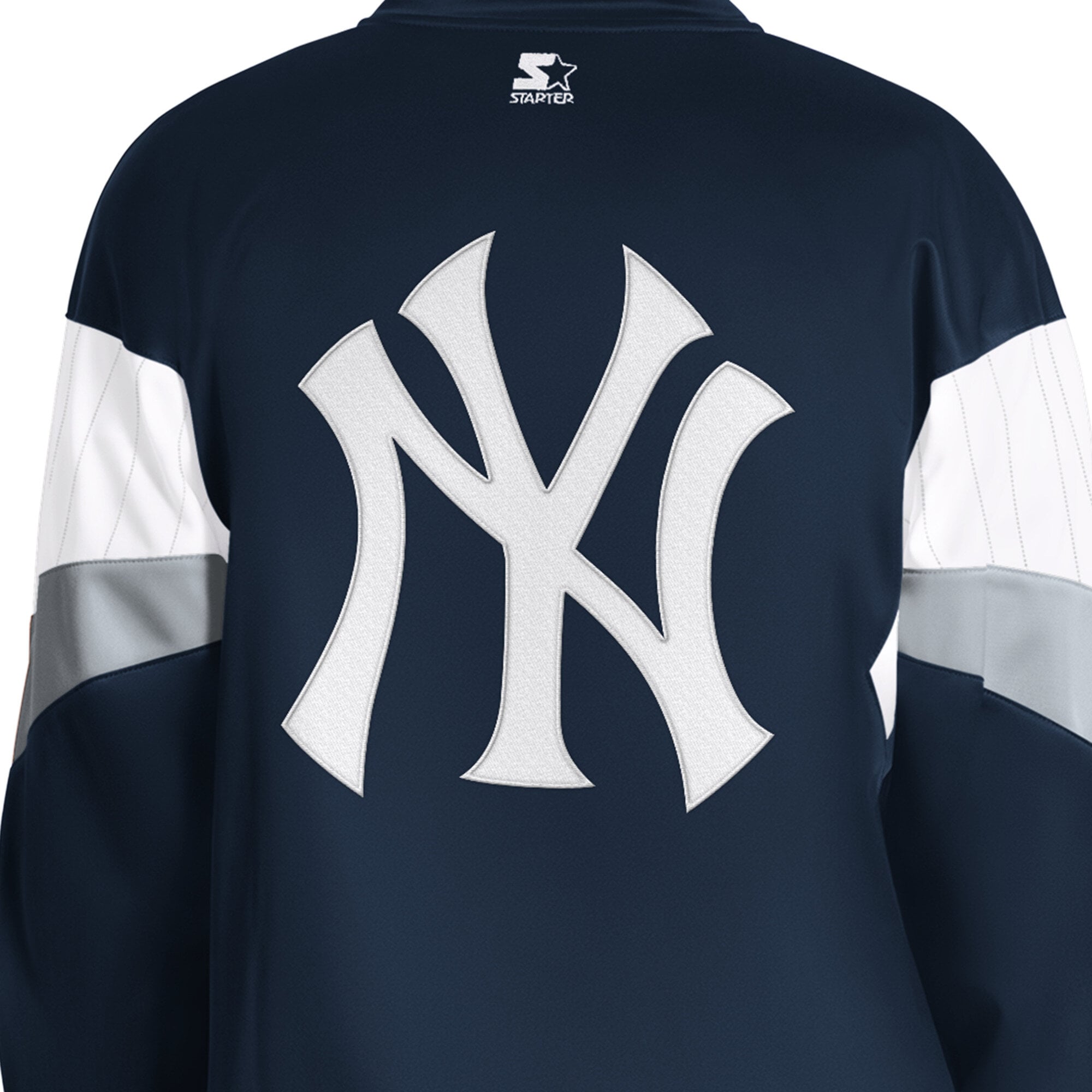 Veste de survêtement zippée Starter pour homme, bleu marine, New York Yankees Legacy