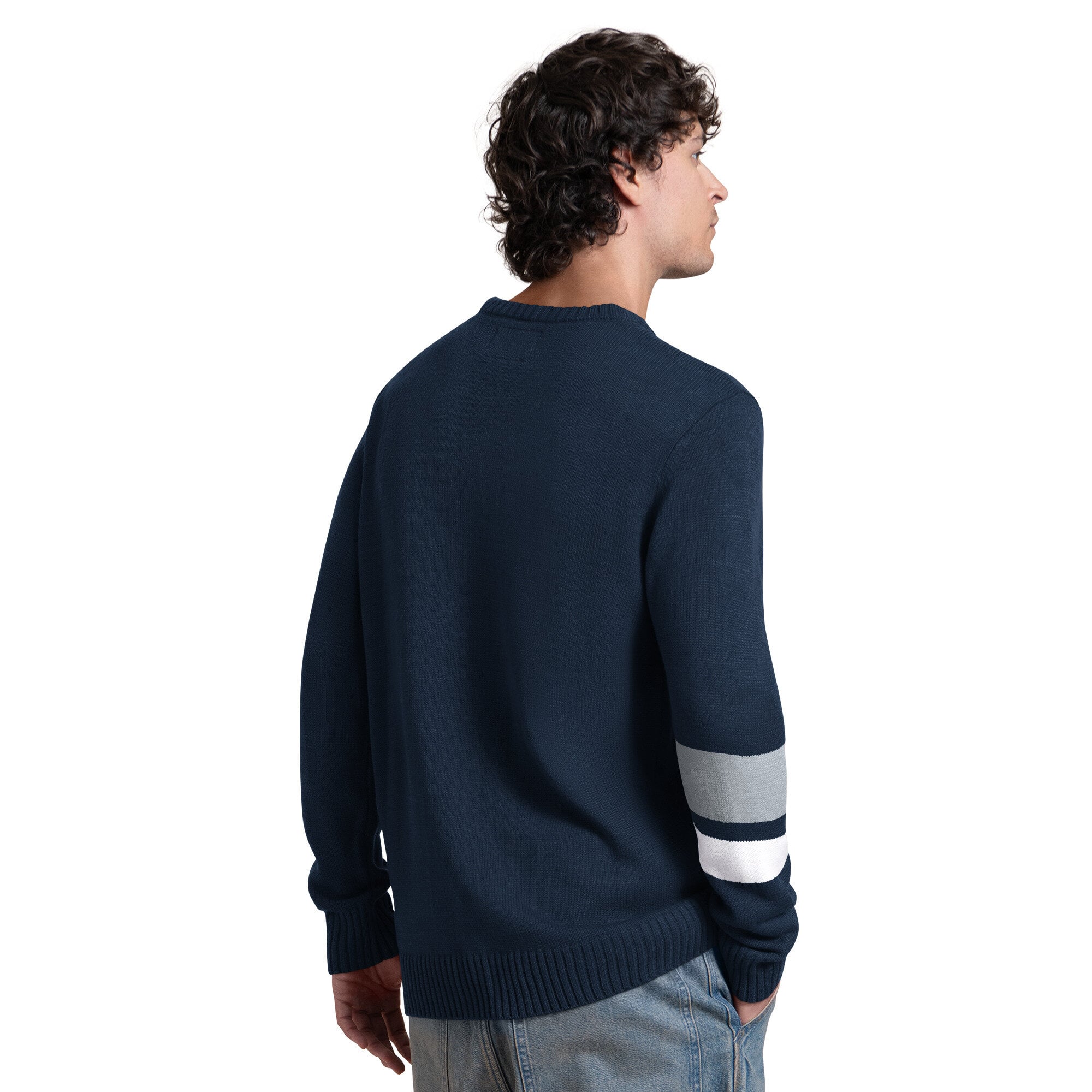 Pull rétro des Yankees de New York, bleu marine, pour homme, la marque Starter.