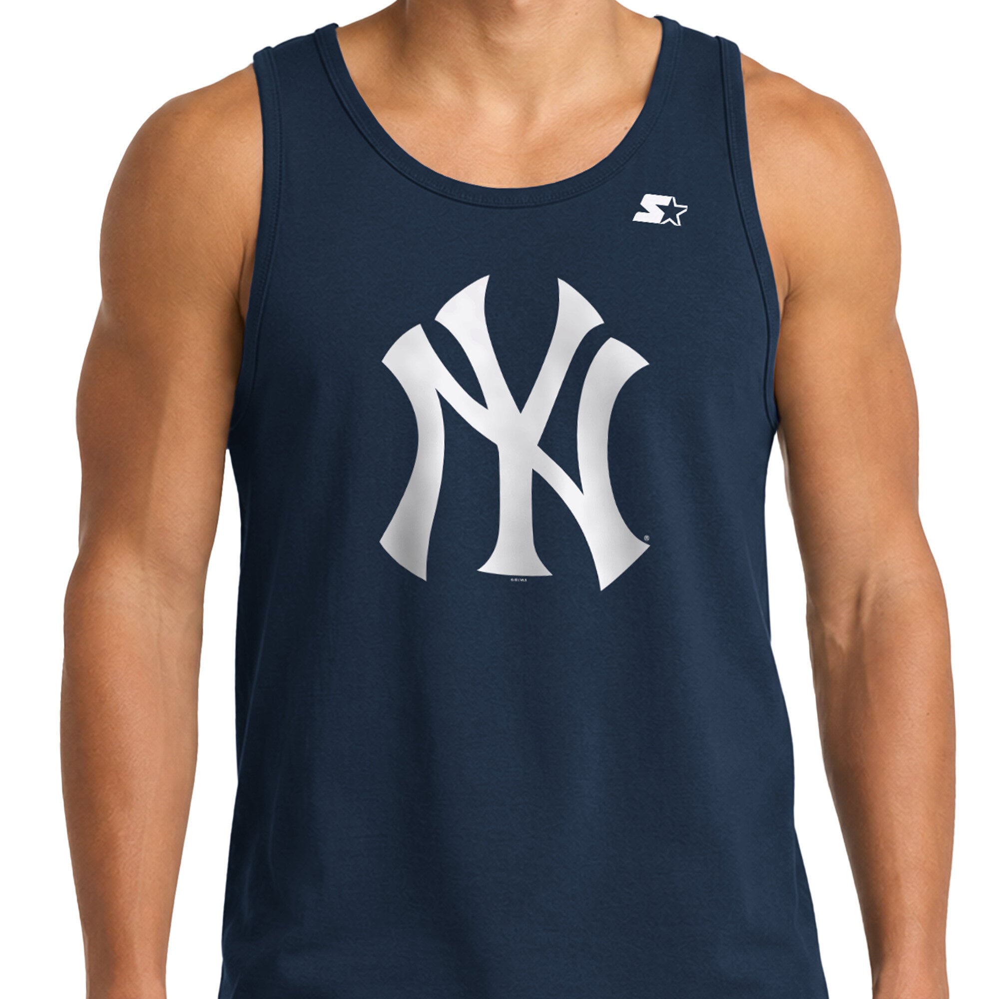 Débardeur Starter bleu marine des Yankees de New York pour homme