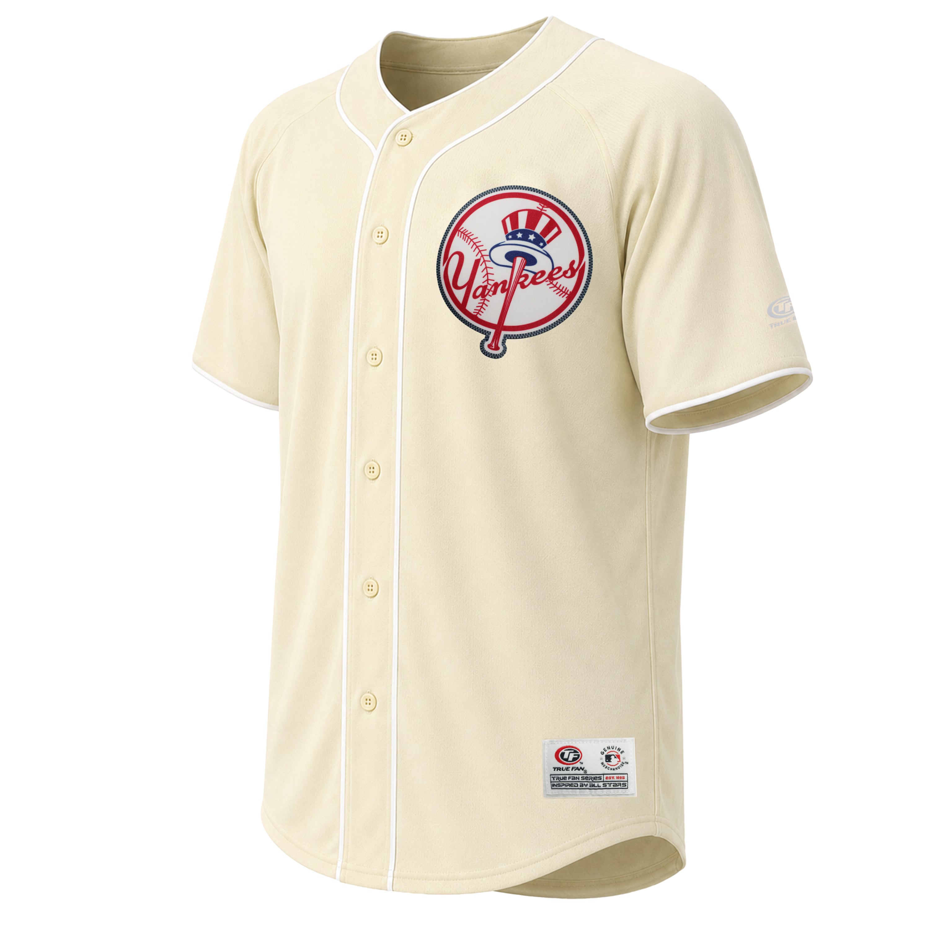 Maillot de mode des Yankees New York couleur crème pour homme