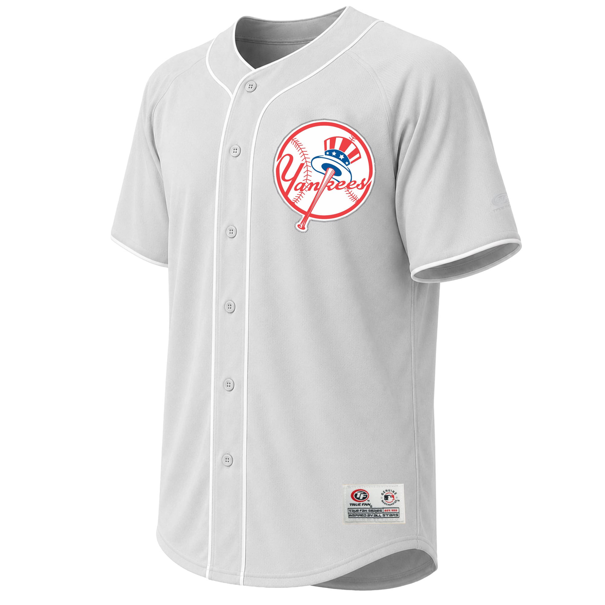 Maillot de mode gris des Yankees New York pour hommes, avec coutures apparentes