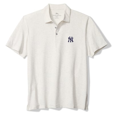  New York Yankees Tommy Bahama Palm Dunes IslandZone Polo - White