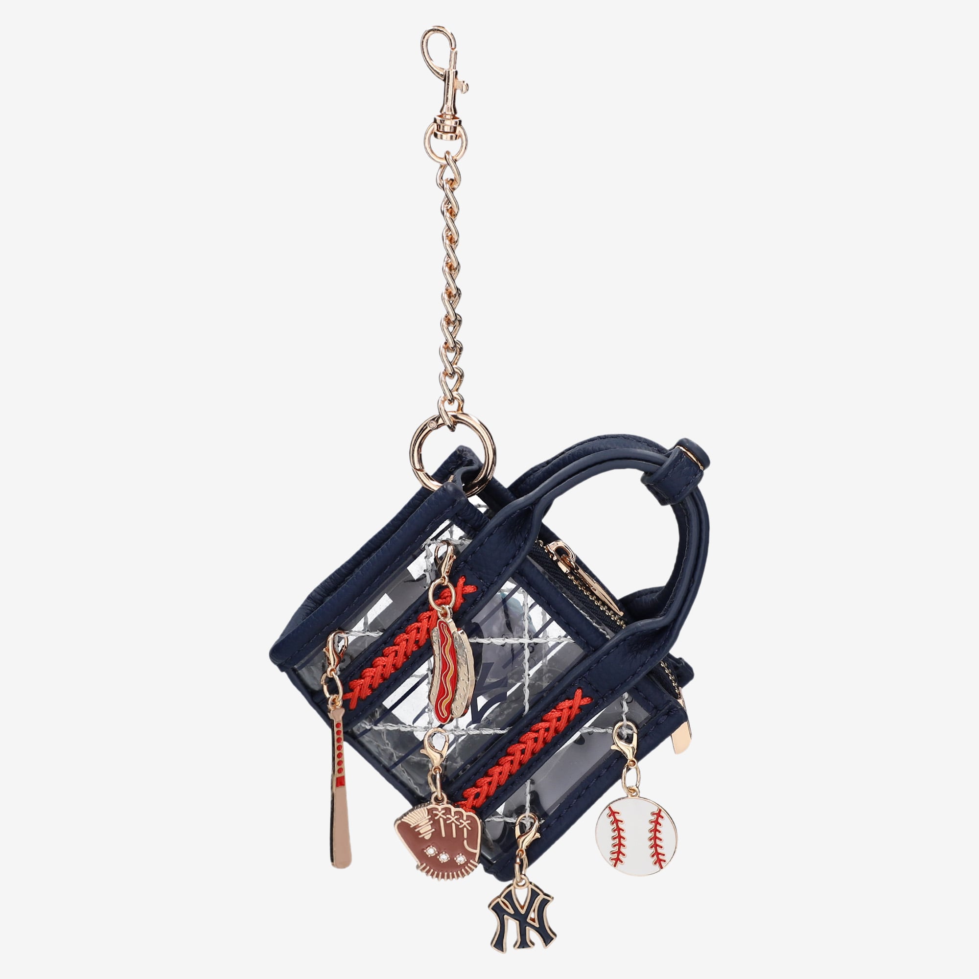 Montana West New York Yankees Clear Bag Charm