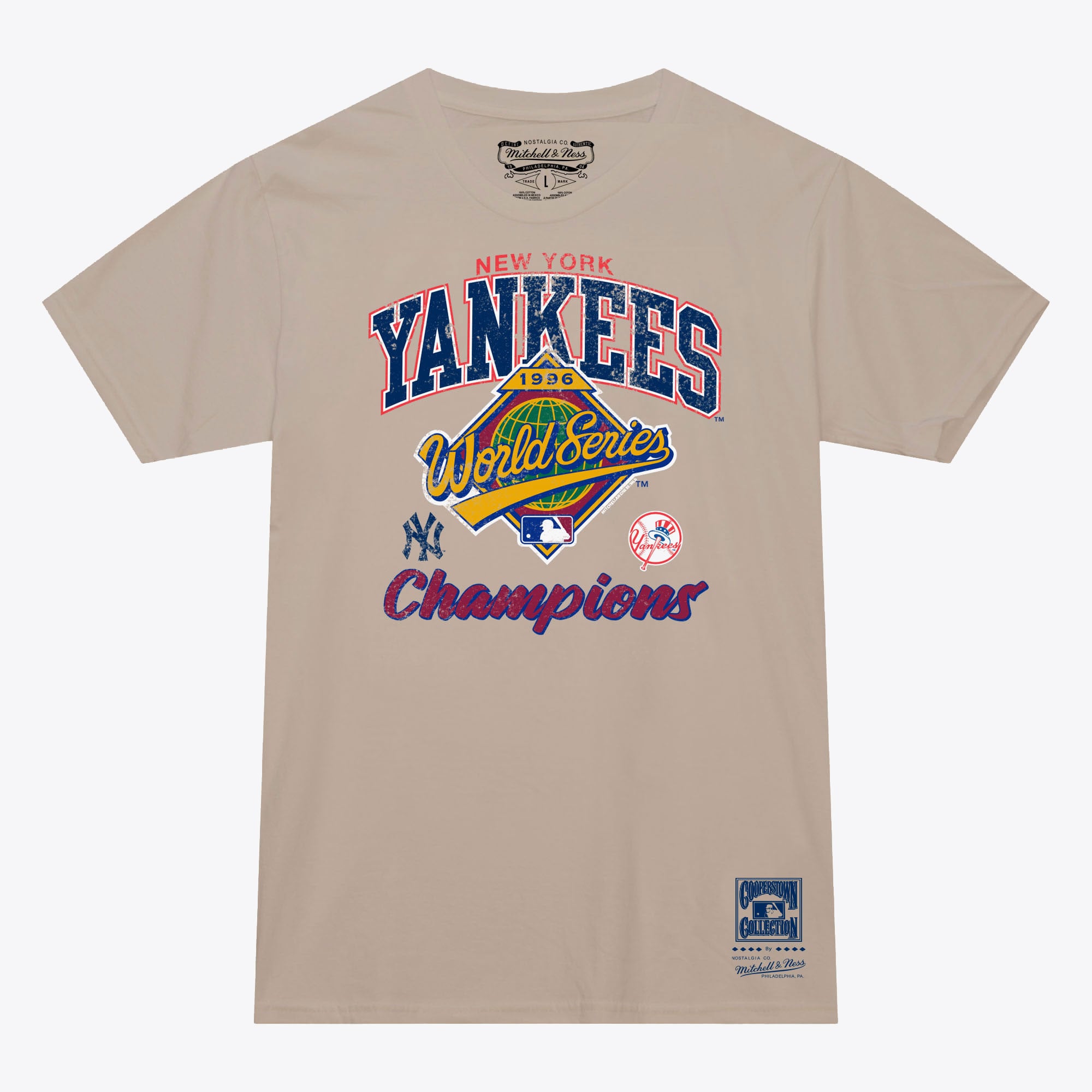 New York Yankees 1996 Khaki Arched Champions T-Shirt