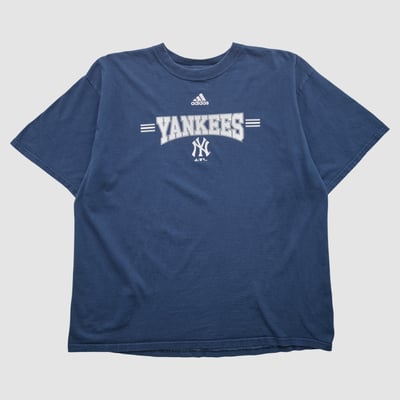 New York Yankees Adidas 2000s T-shirt - Navy - XL by Fanatics Real Vintage