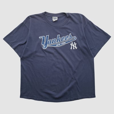 New York Yankees Lee Apparel 2000s T-shirt - Navy - L by Fanatics Real Vintage