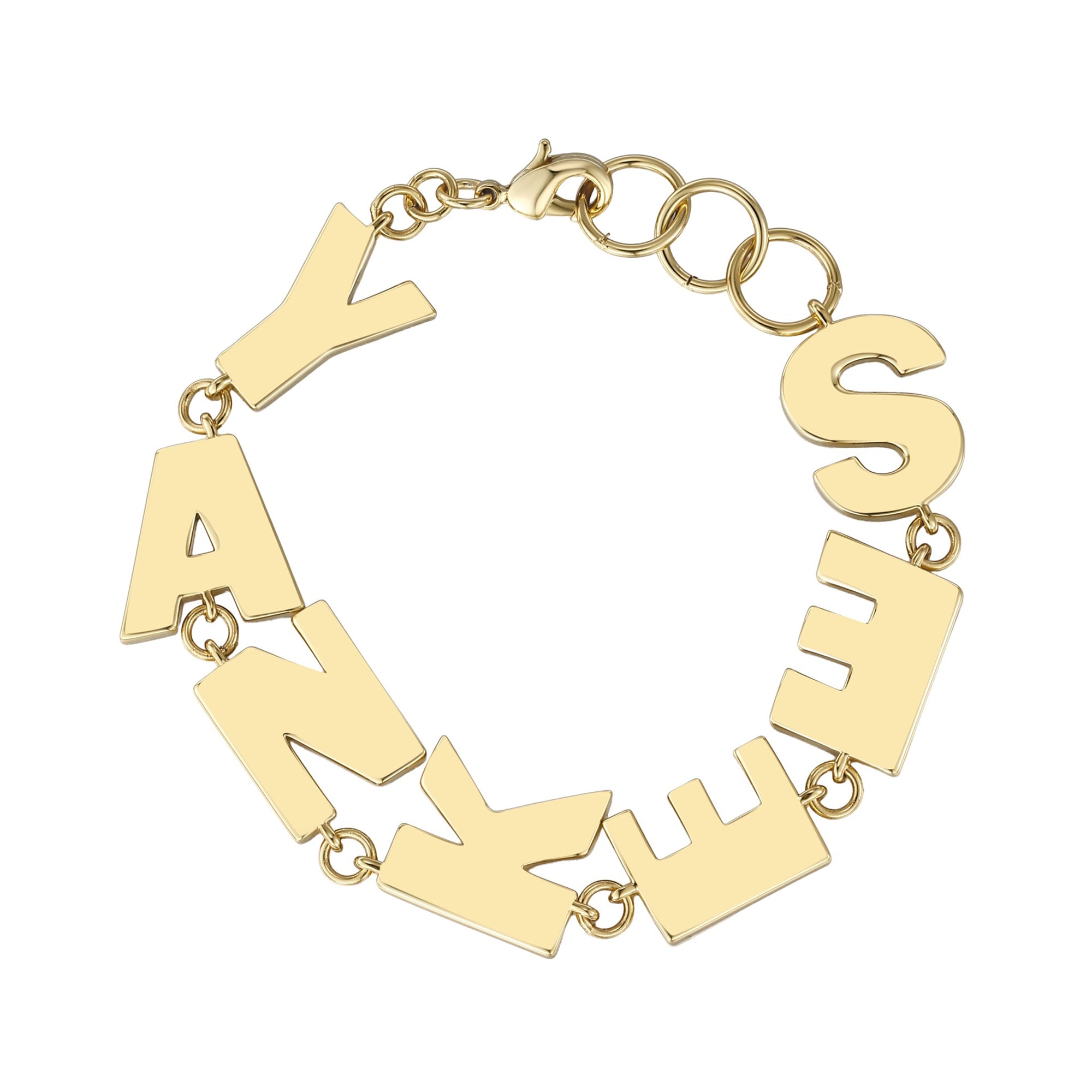 New York Yankees Letter Link Bracelet by Jill Martin
