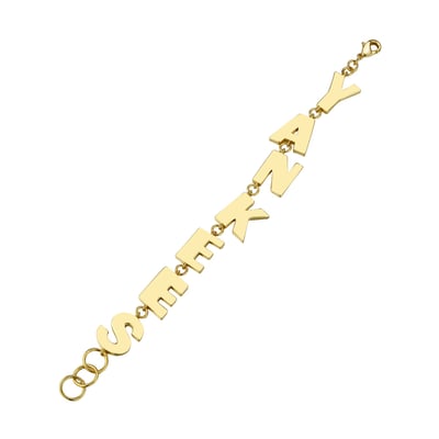New York Yankees Letter Link Bracelet by Jill Martin
