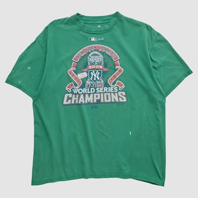 New York Yankees Majestic 2009 T-shirt - Green - XL by Fanatics Real Vintage
