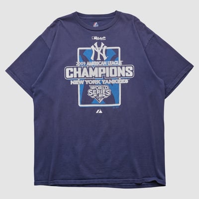 New York Yankees Majestic 2009 T-shirt - Navy - L by Fanatics Real Vintage