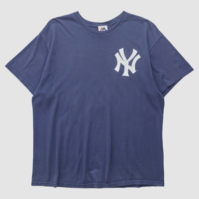 New York Yankees Majestic 2010s T-shirt - Blue - L by Fanatics Real Vintage