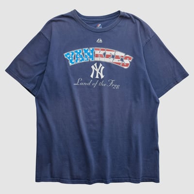 New York Yankees Majestic 2010s T-shirt - Navy - L by Fanatics Real Vintage