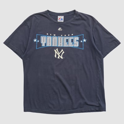 New York Yankees Majestic 2010s T-shirt - Navy - M by Fanatics Real Vintage