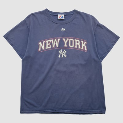 New York Yankees Majestic 2010s T-shirt - Navy - S by Fanatics Real Vintage