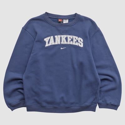 New York Yankees Nike 2000s Pullover Sweatshirt - Navy - S by Fanatics Real Vintage
