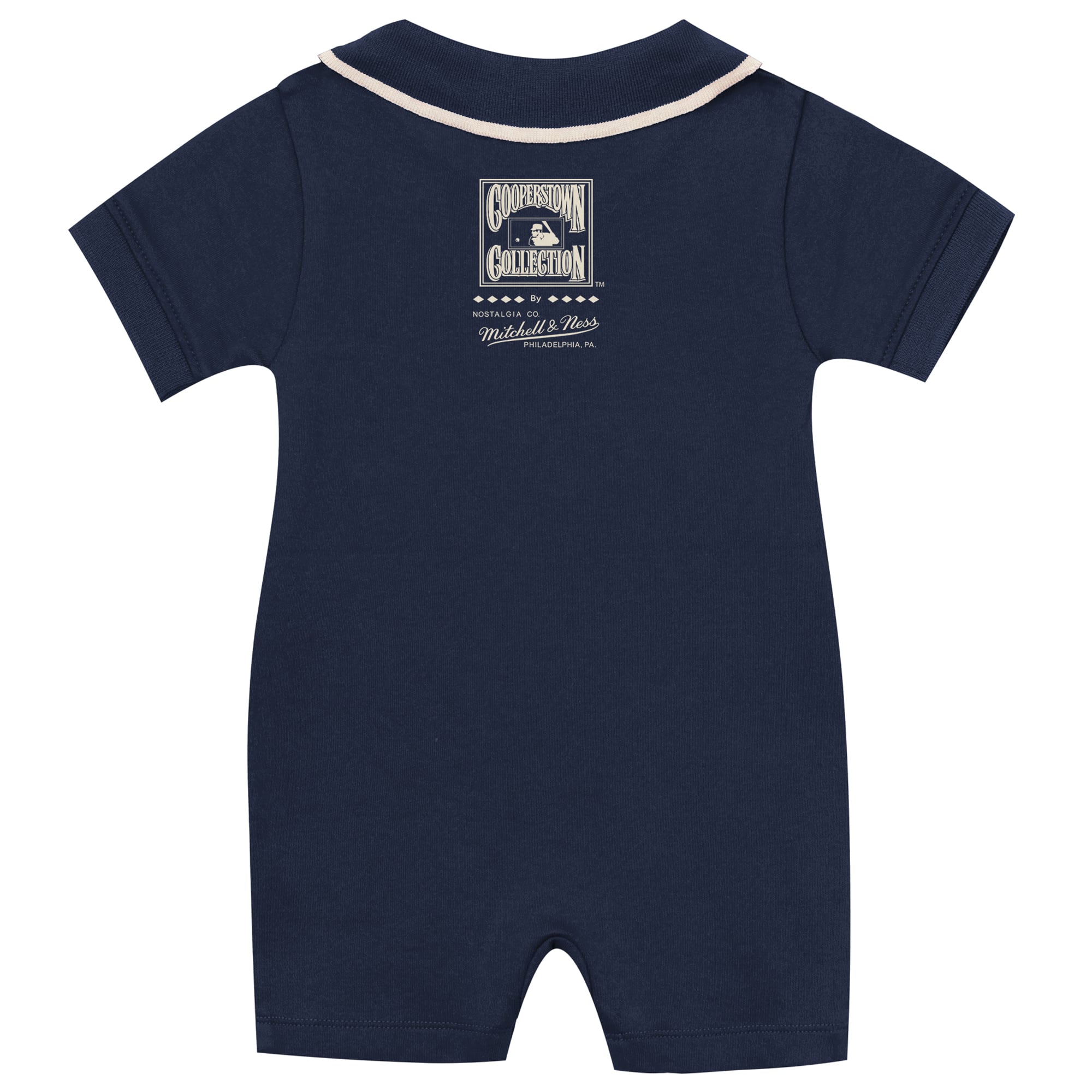 Combinaison rugby rétro Roots bleu marine Mitchell & Ness pour nouveau-né et bébé, collection Cooperstown des Yankees de New York